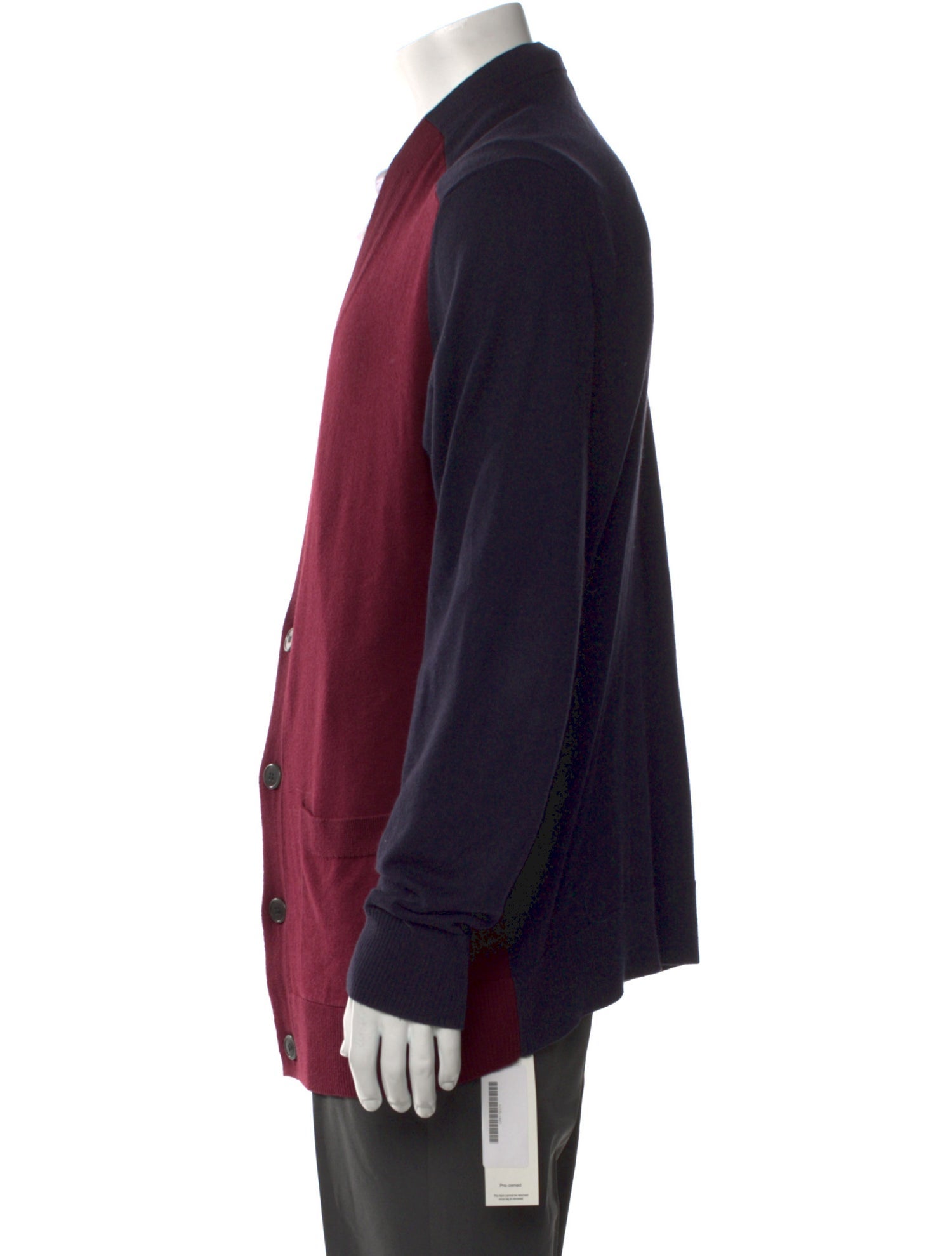 Dries Van Noten Colorblock Pattern V-Neck Cardigan