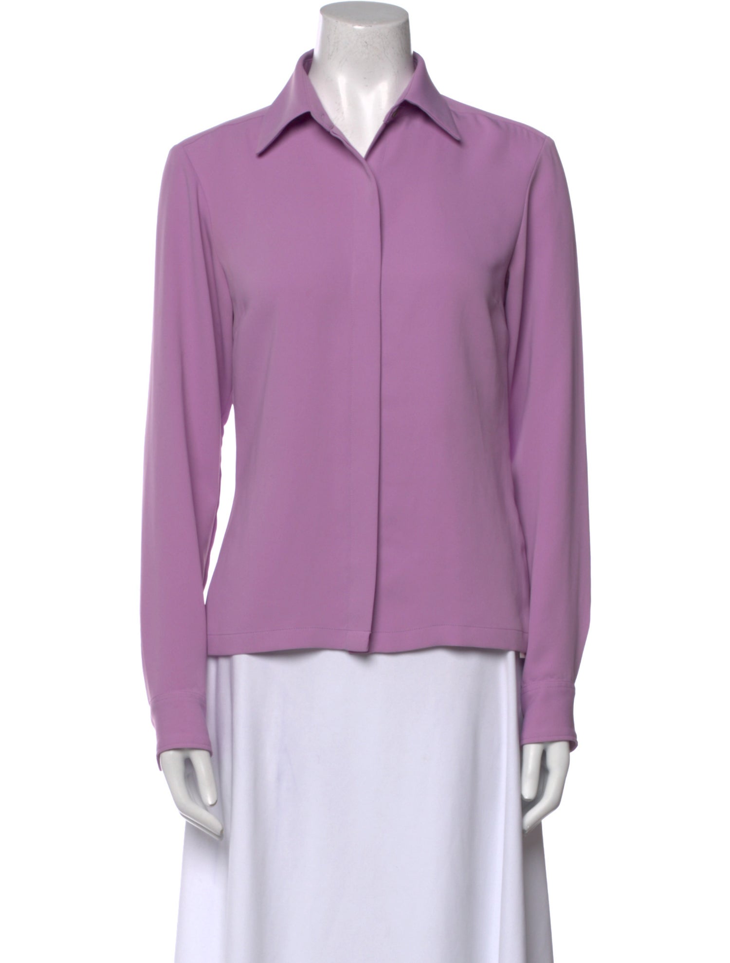 Dries Van Noten Long Sleeve Button-Up Top