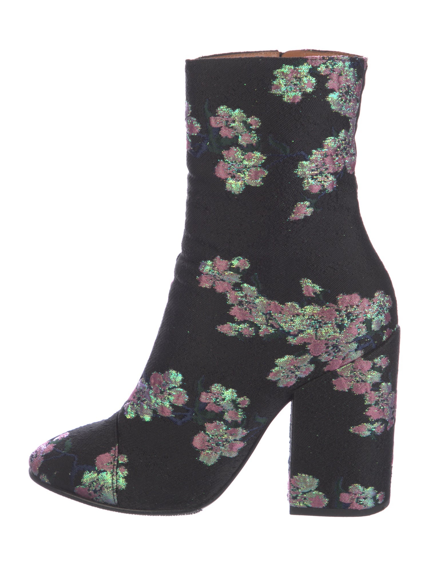 Dries Van Noten Patterned Embroidered Accent Boots