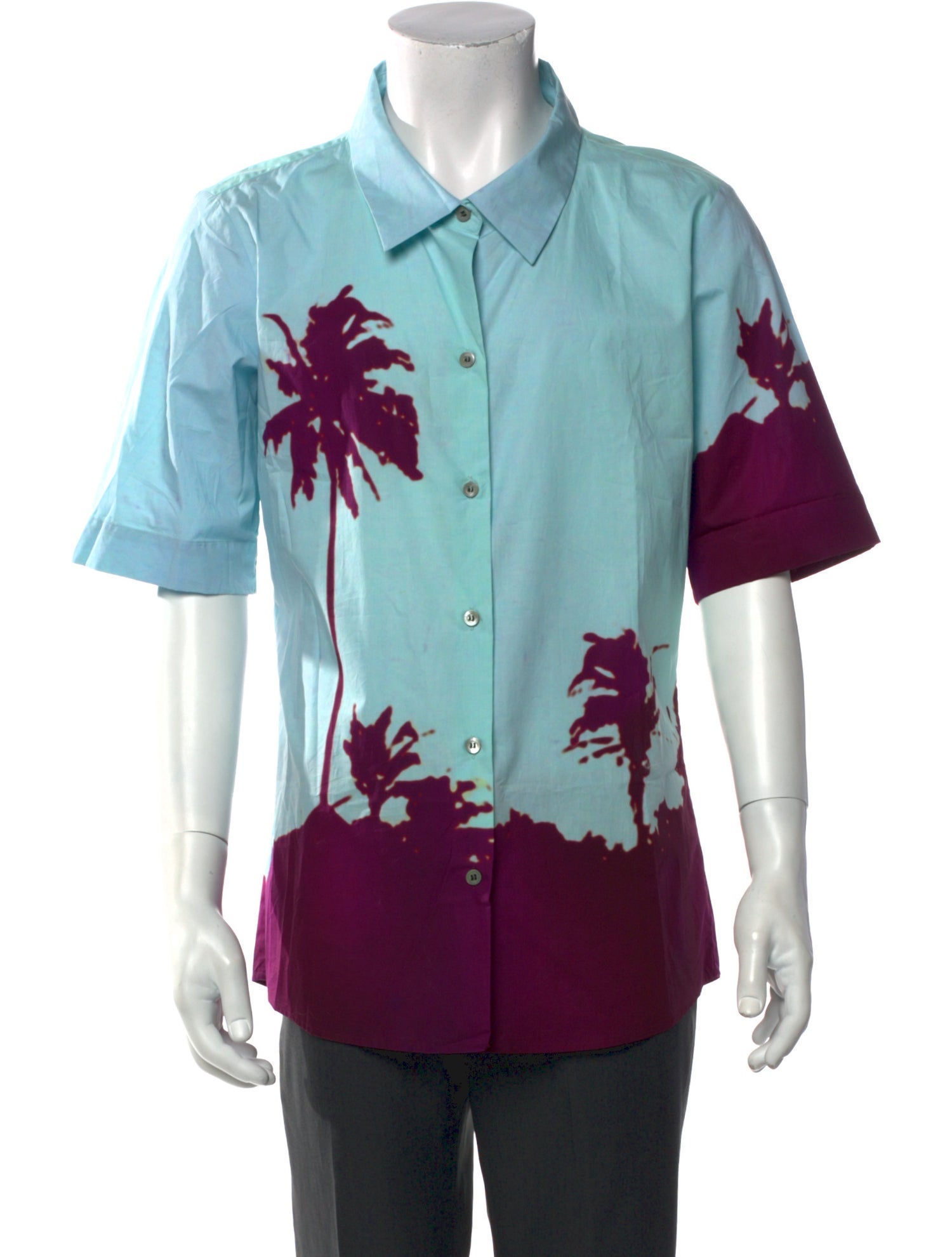 Dries Van Noten Printed Short Sleeve Shirt