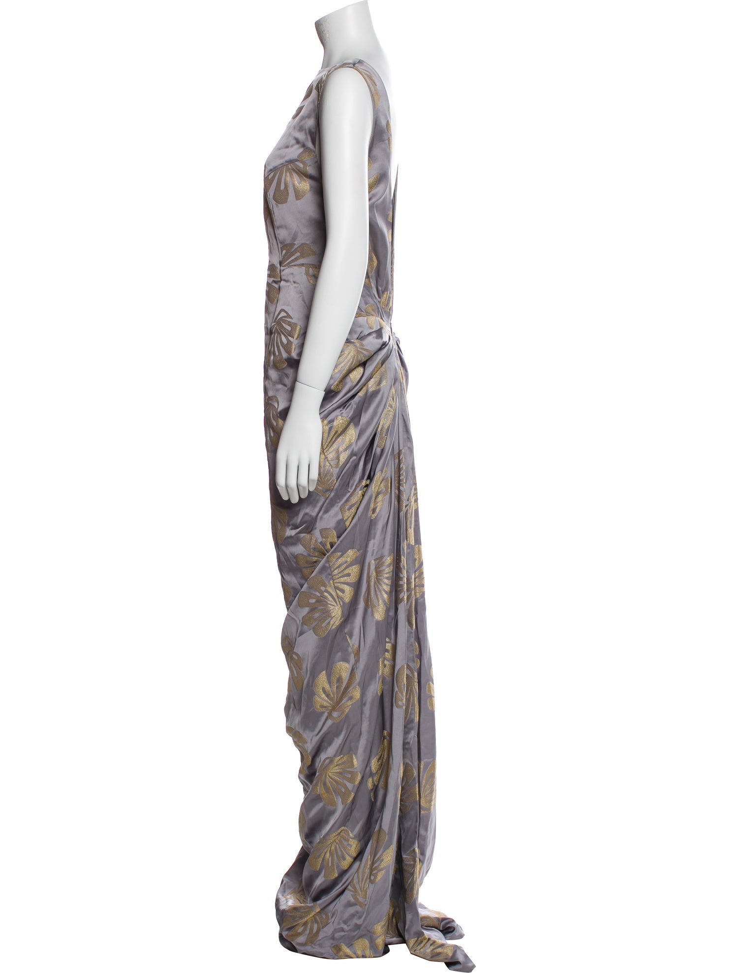 Dries Van Noten Floral Print Long Dress w/ Tags