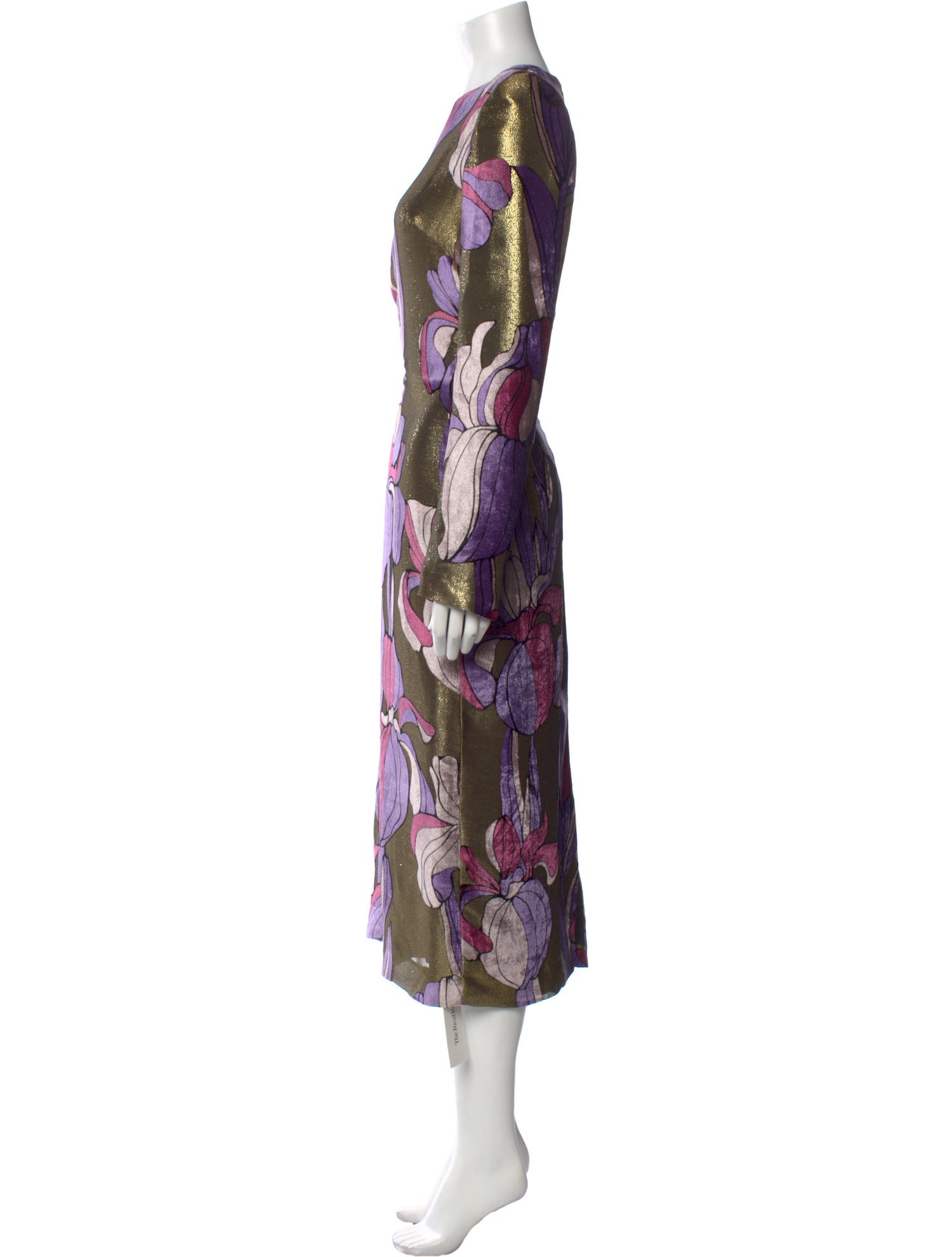 Dries Van Noten Printed Long Dress