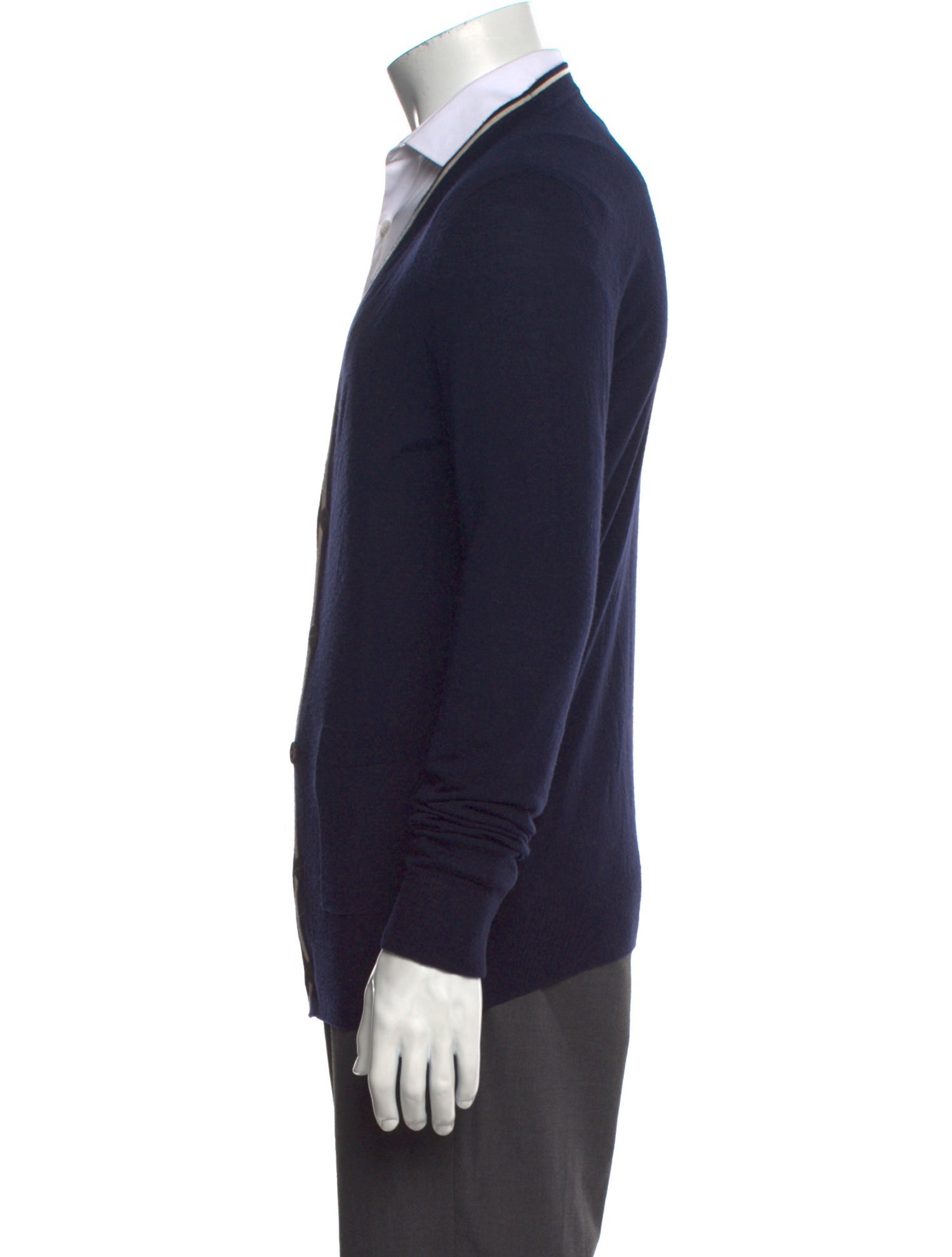 Dries Van Noten Merino Wool V-Neck Cardigan