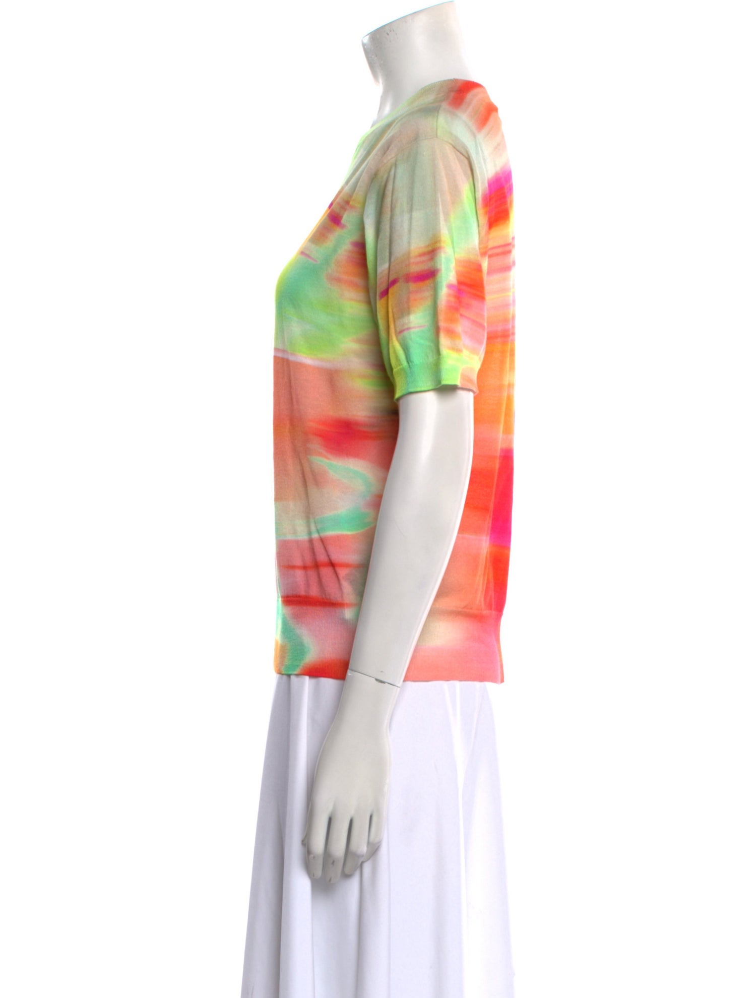 Dries Van Noten Tie-Dye Print Crew Neck T-Shirt