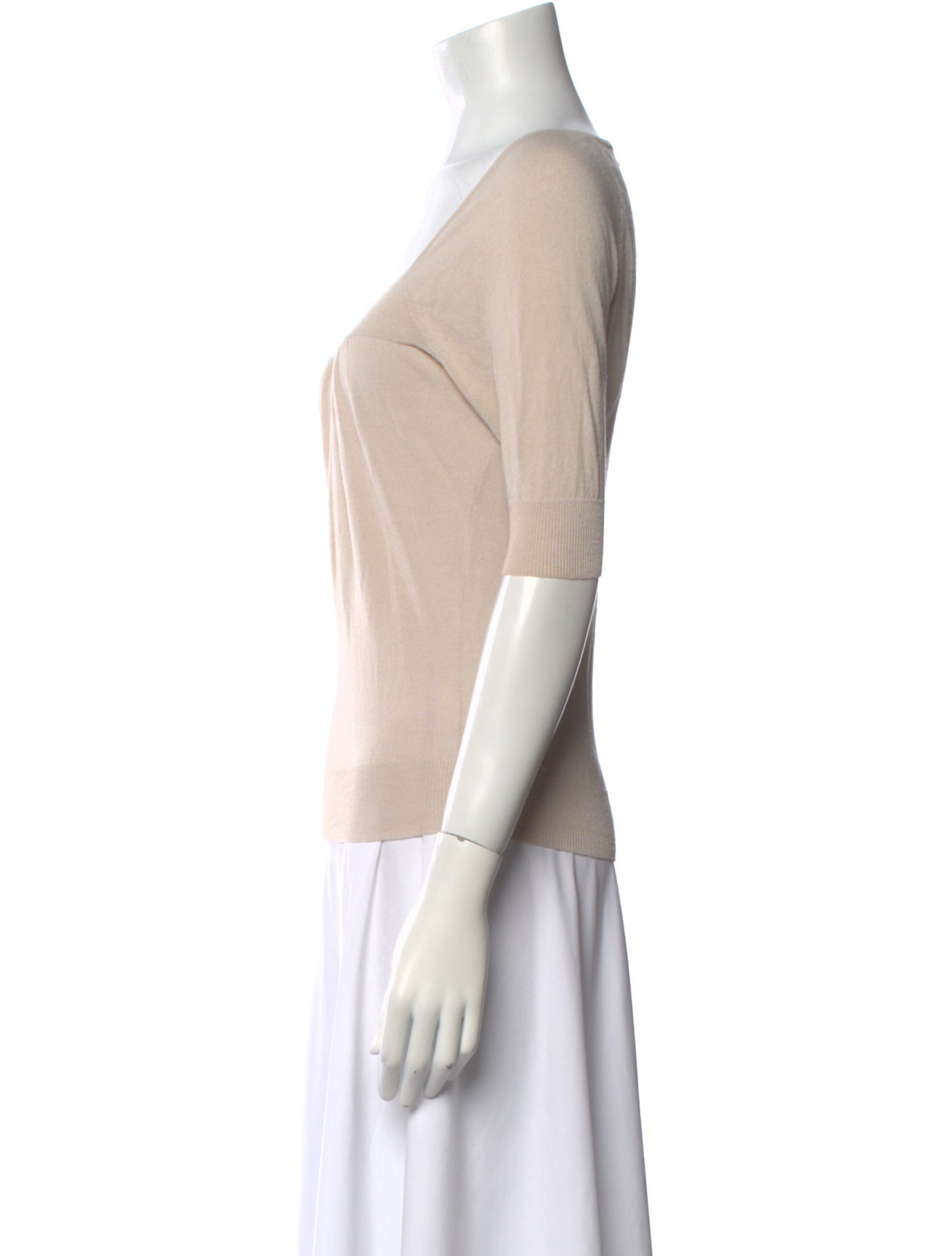 Dries Van Noten Square Neckline Three-Quarter Sleeve Top