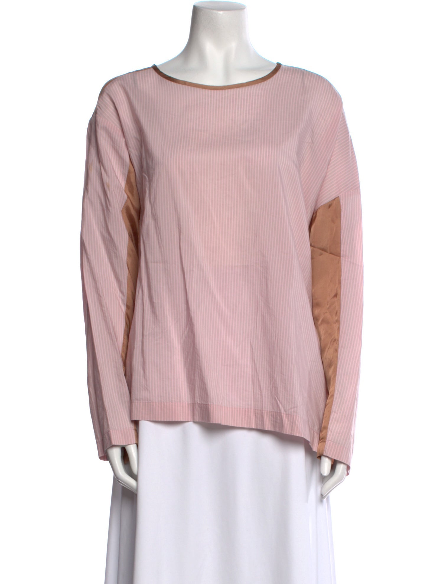 Dries Van Noten Bateau Neckline Long Sleeve Top
