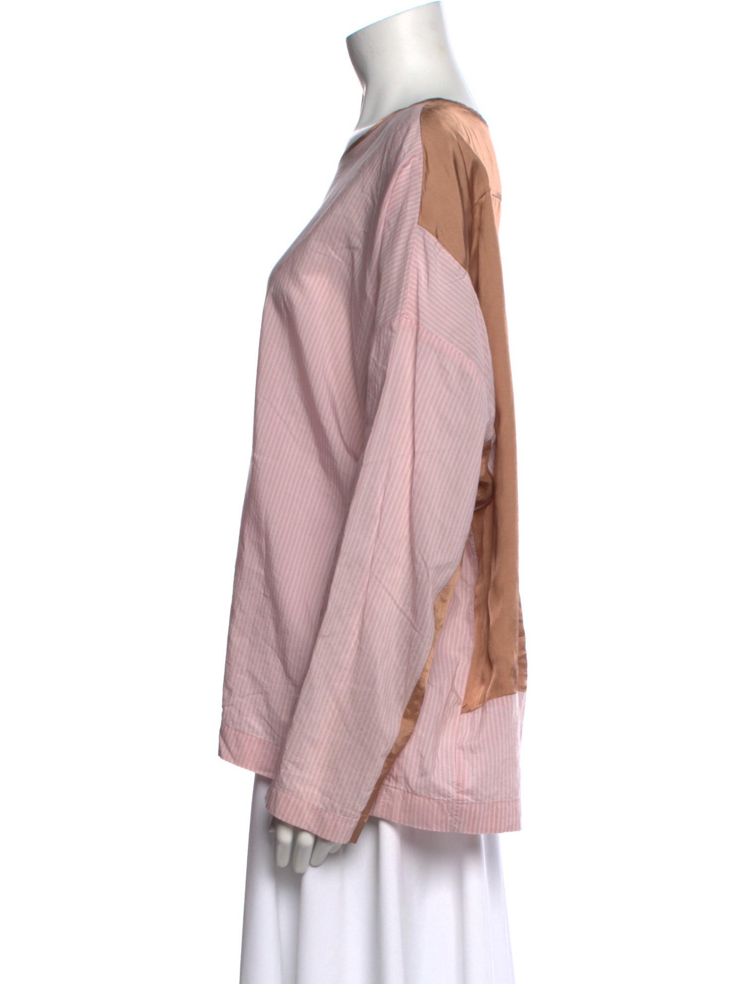 Dries Van Noten Bateau Neckline Long Sleeve Top