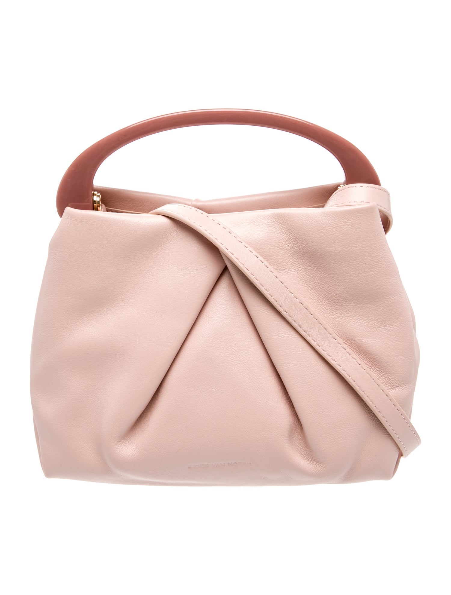 Dries Van Noten Leather Top Handle Bag