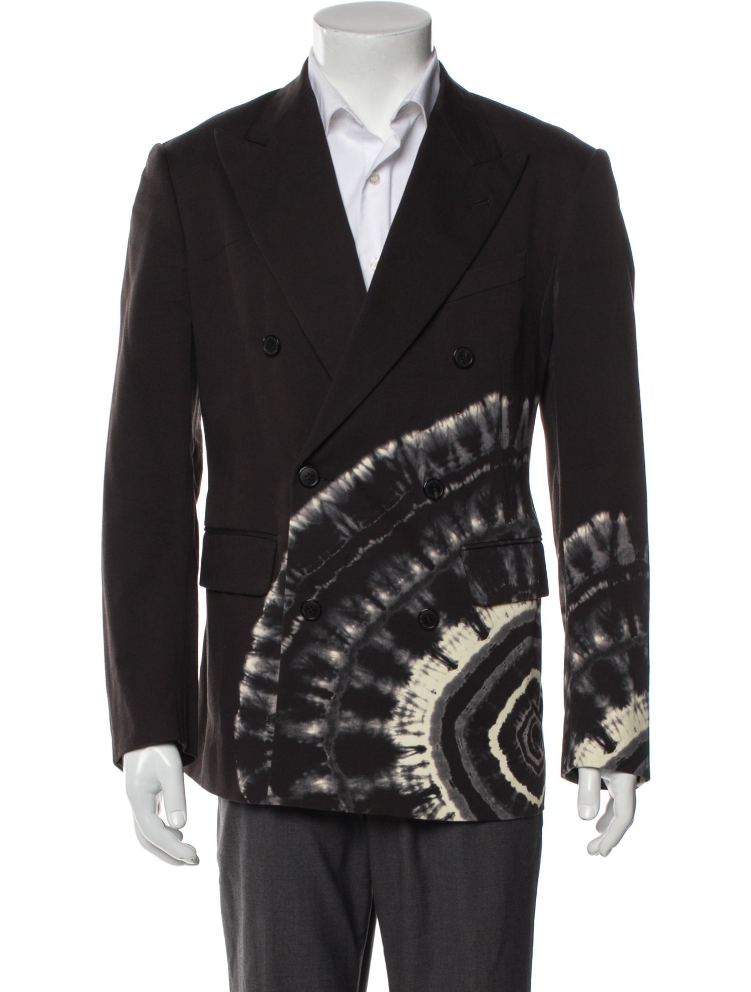 Dries Van Noten Tie-Dye Print Blazer