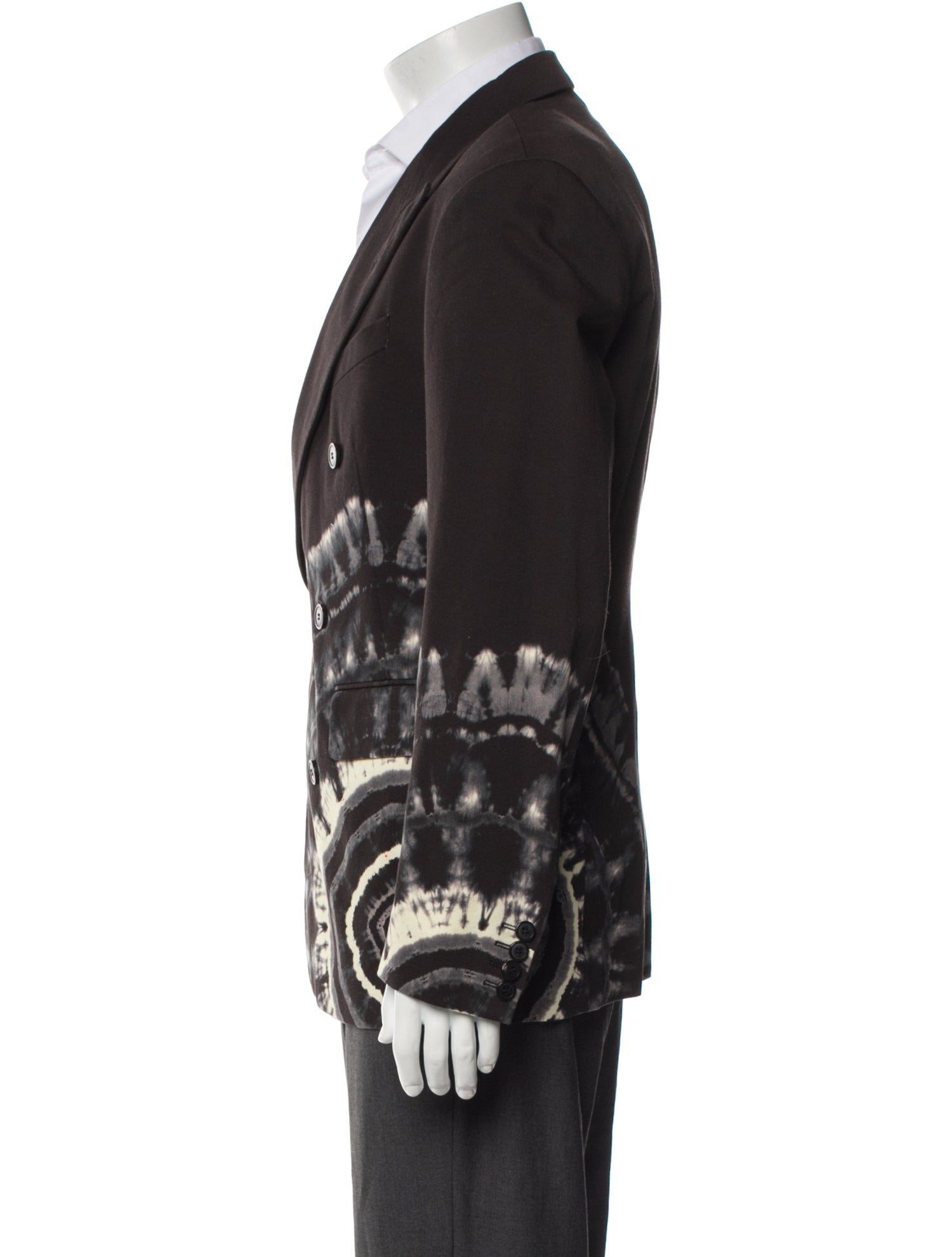 Dries Van Noten Tie-Dye Print Blazer