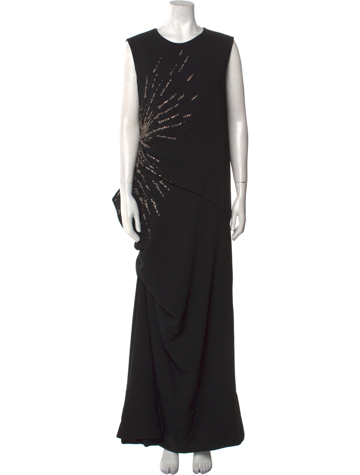 Dries Van Noten Crew Neck Long Dress