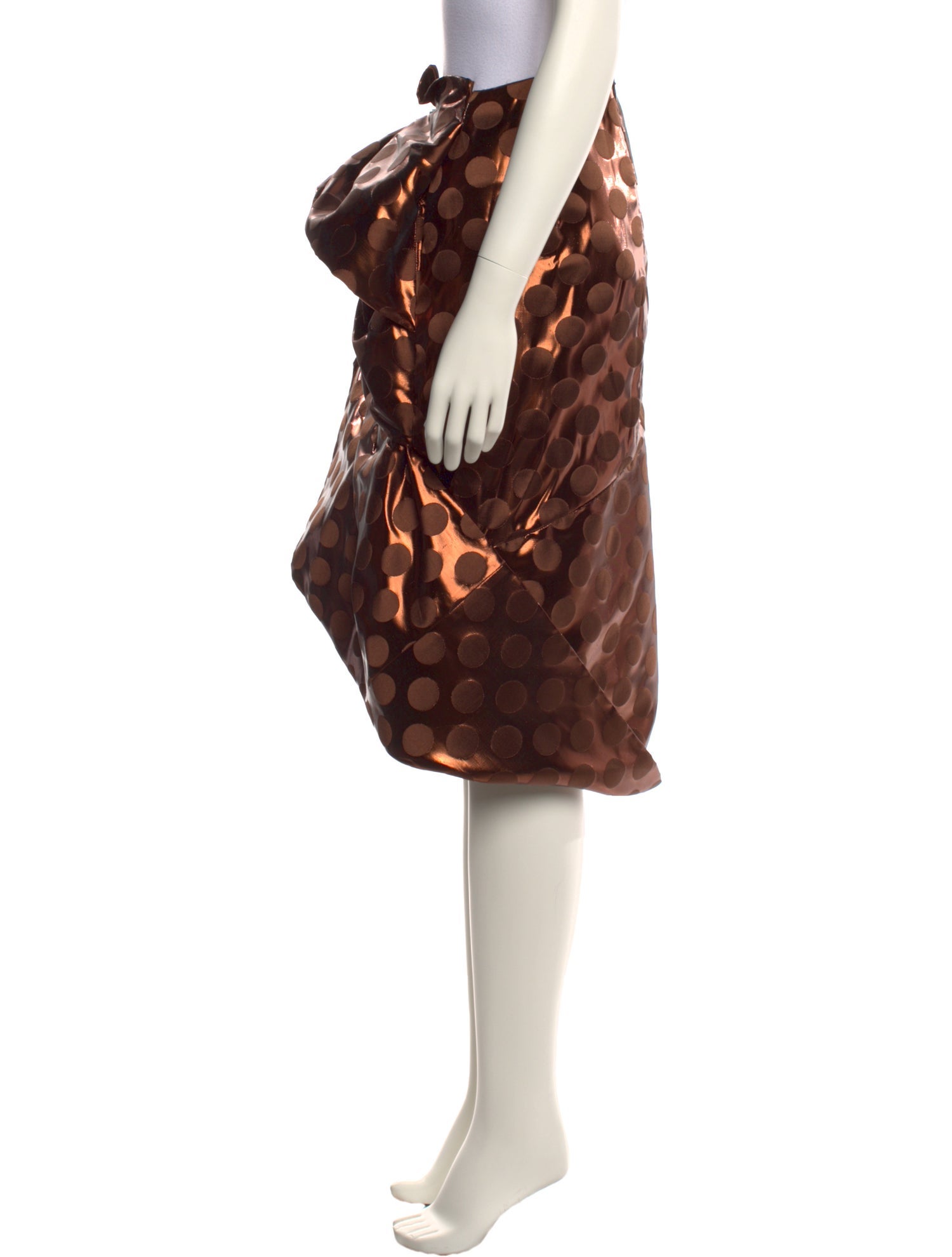 Dries Van Noten Polka Dot Print Knee-Length Skirt