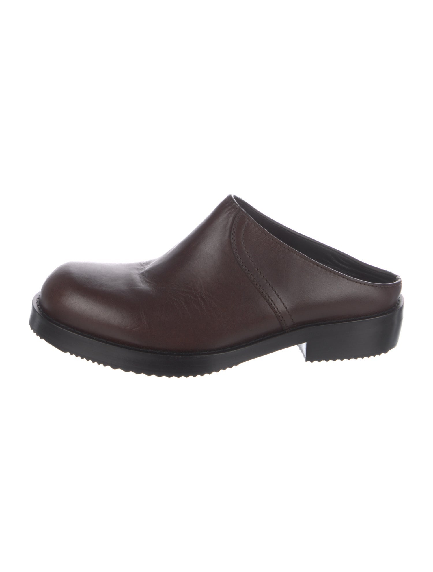 Dries Van Noten Leather Slippers