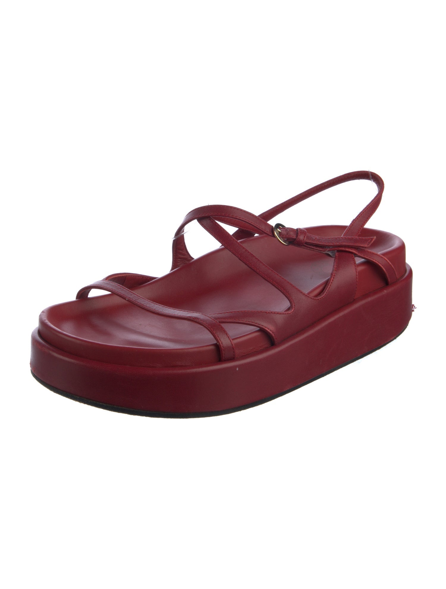 Dries Van Noten Leather Slingback Sandals