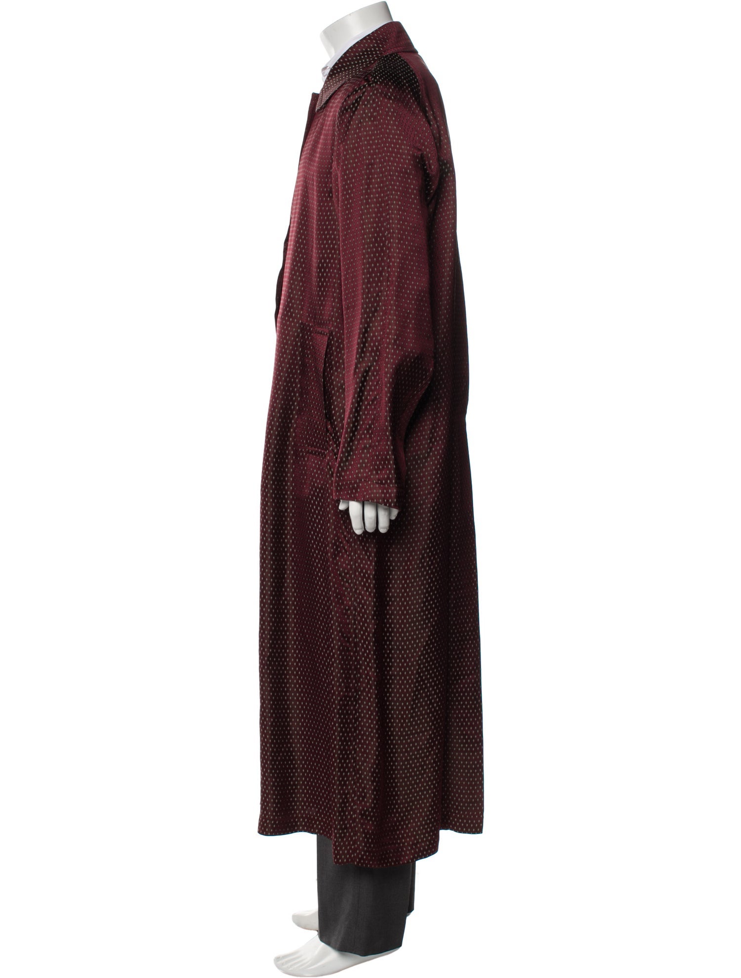 Dries Van Noten Polka Dot Print Overcoat