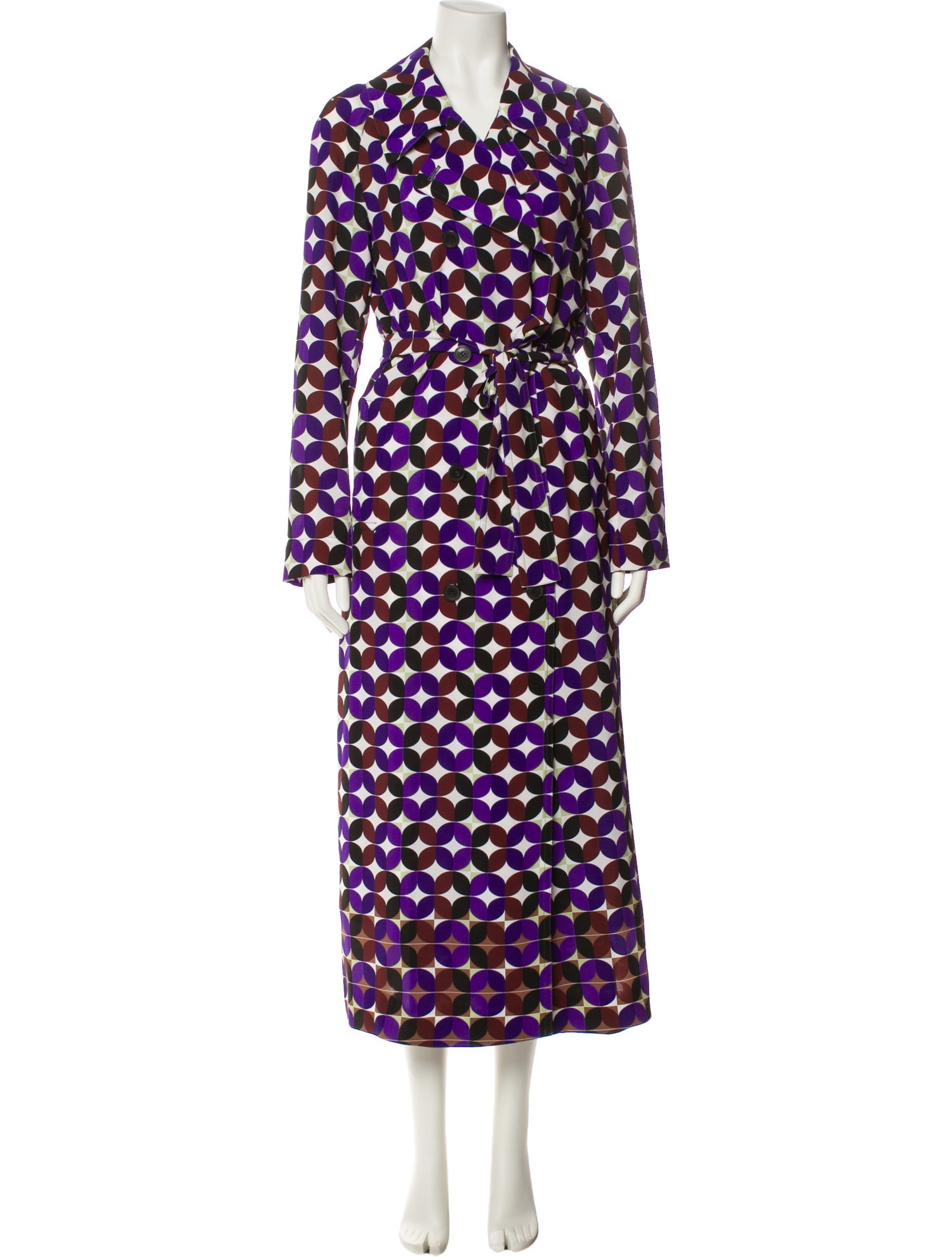 Dries Van Noten Printed Trench Coat