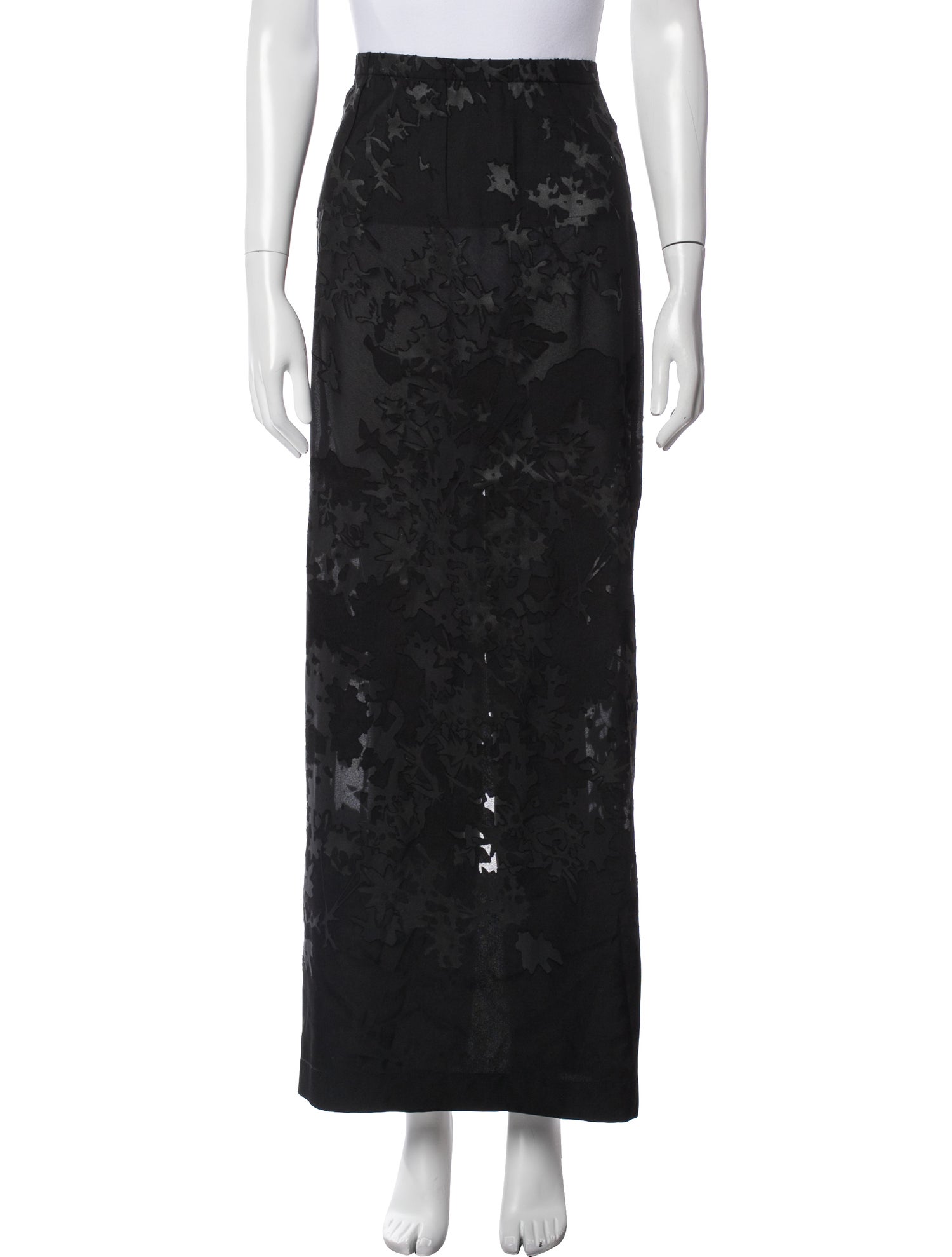 Dries Van Noten Pleated Accents Long Skirt