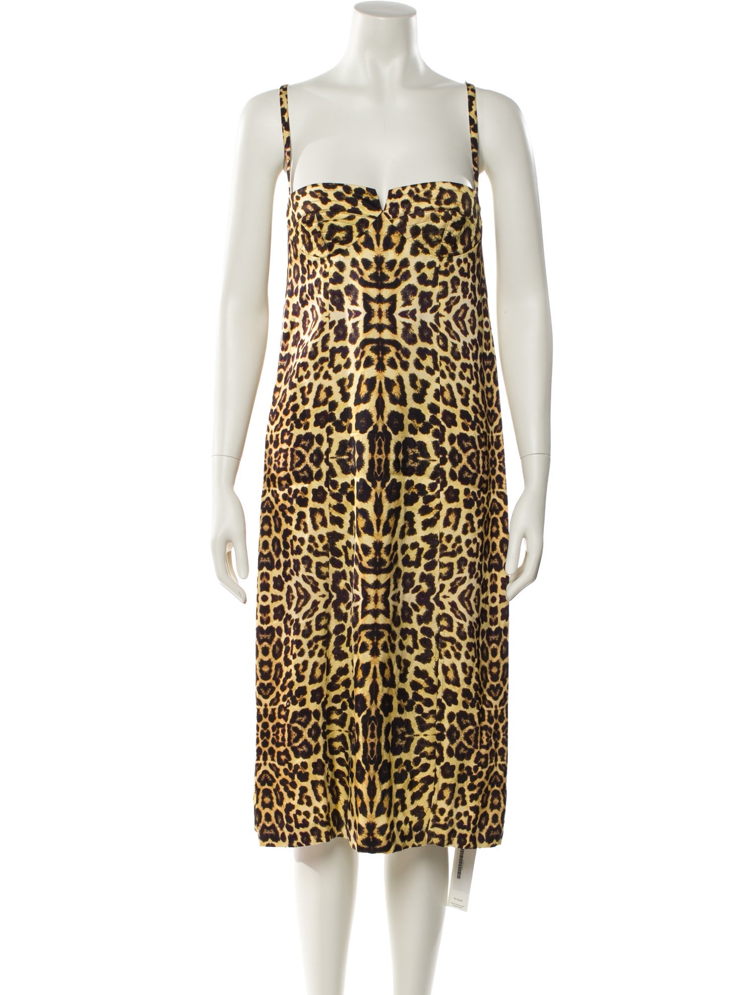 Dries Van Noten Animal Print Midi Length Dress