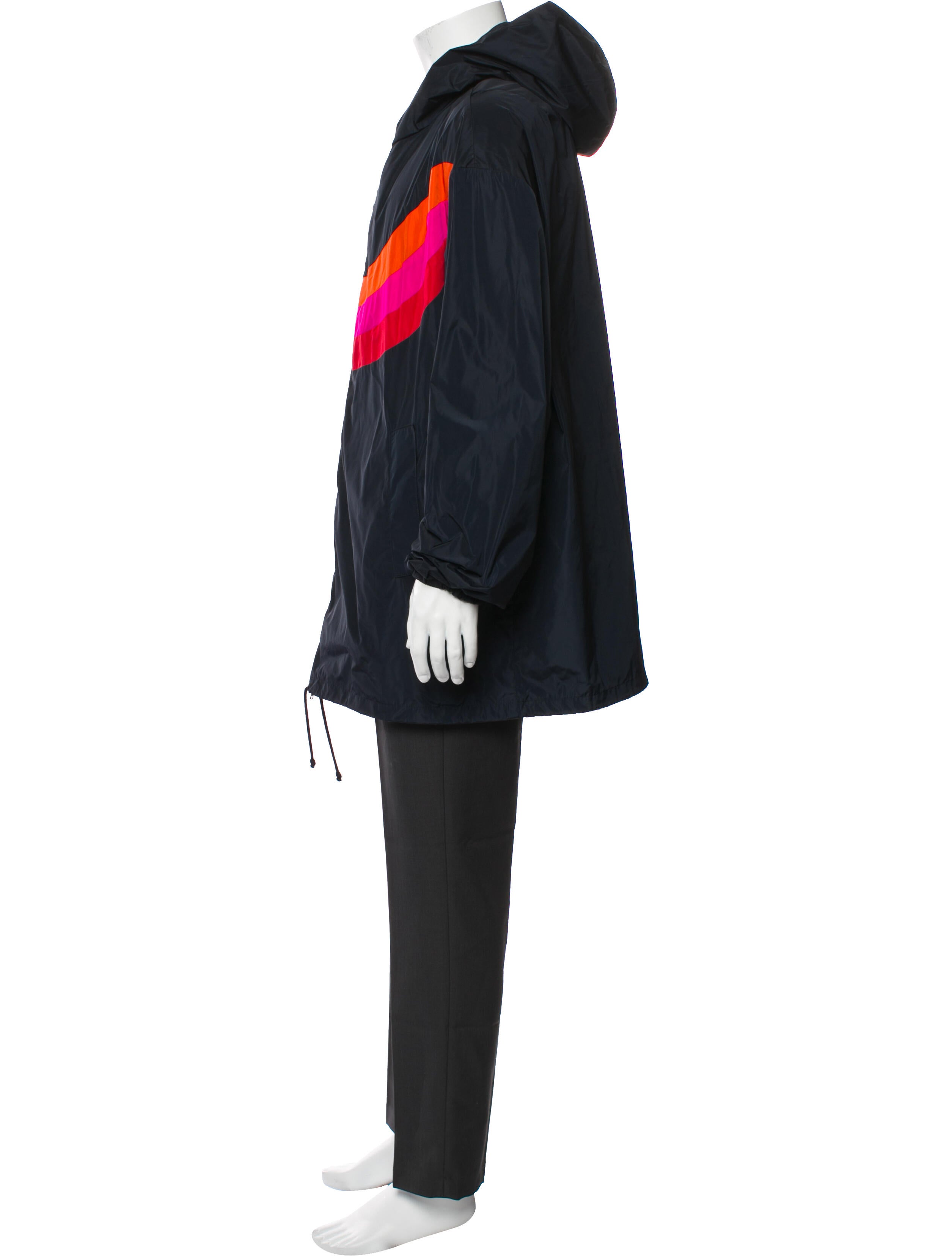 Dries Van Noten Striped Parka