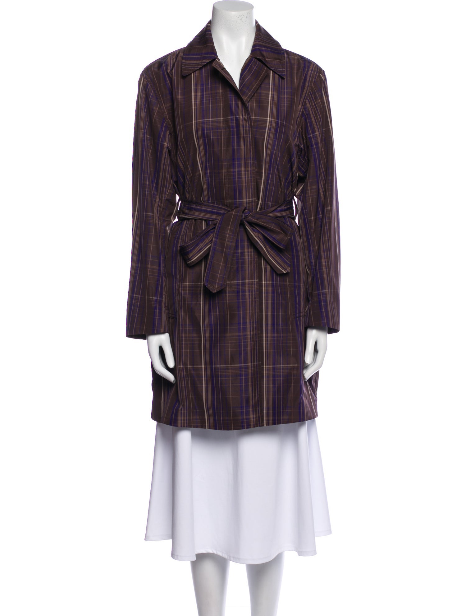 Dries Van Noten Plaid Print Coat