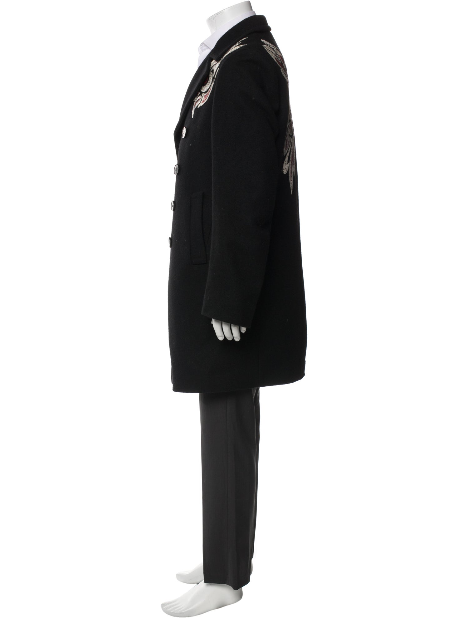 Dries Van Noten Wool Peacoat