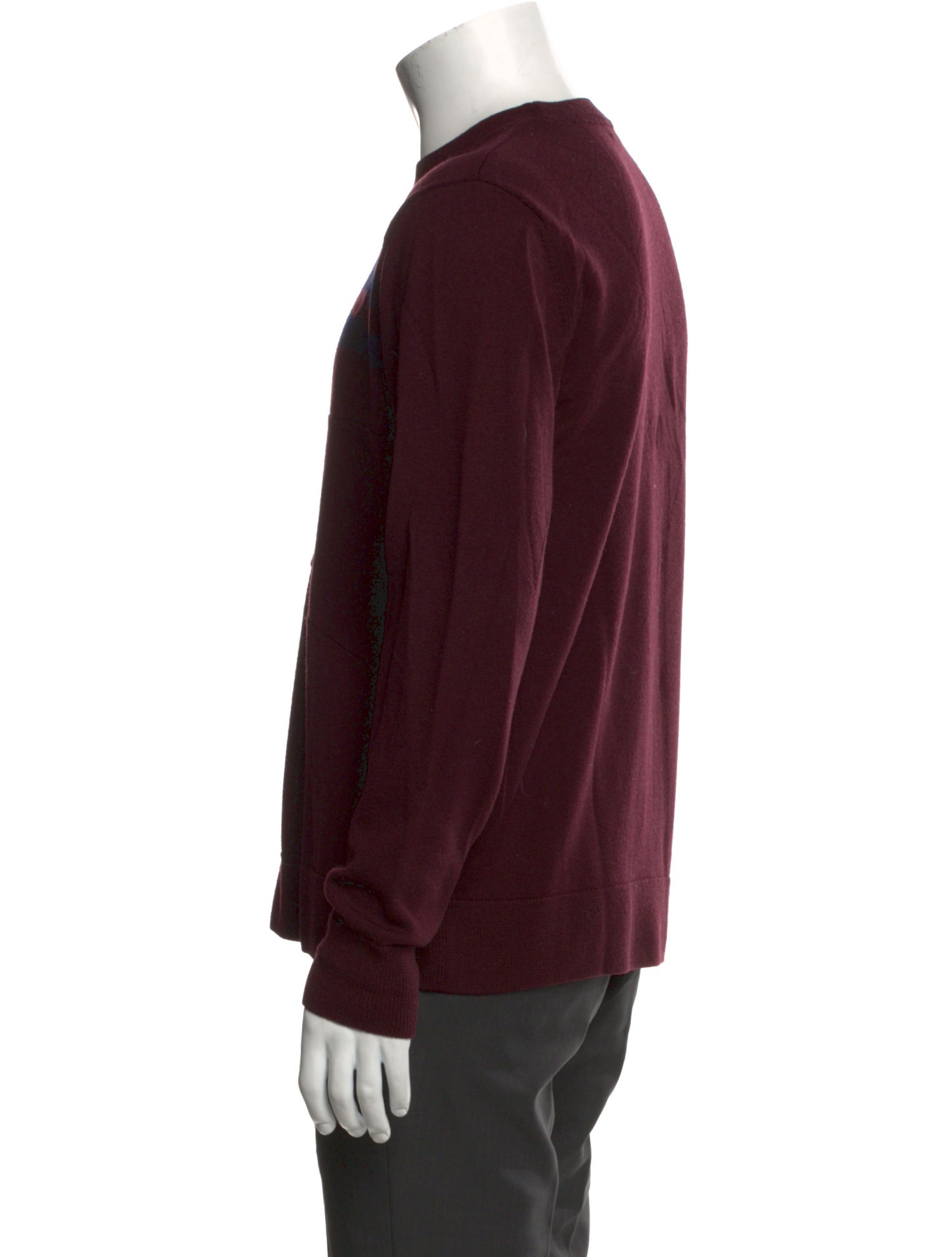 Dries Van Noten Merino Wool Graphic Print Pullover