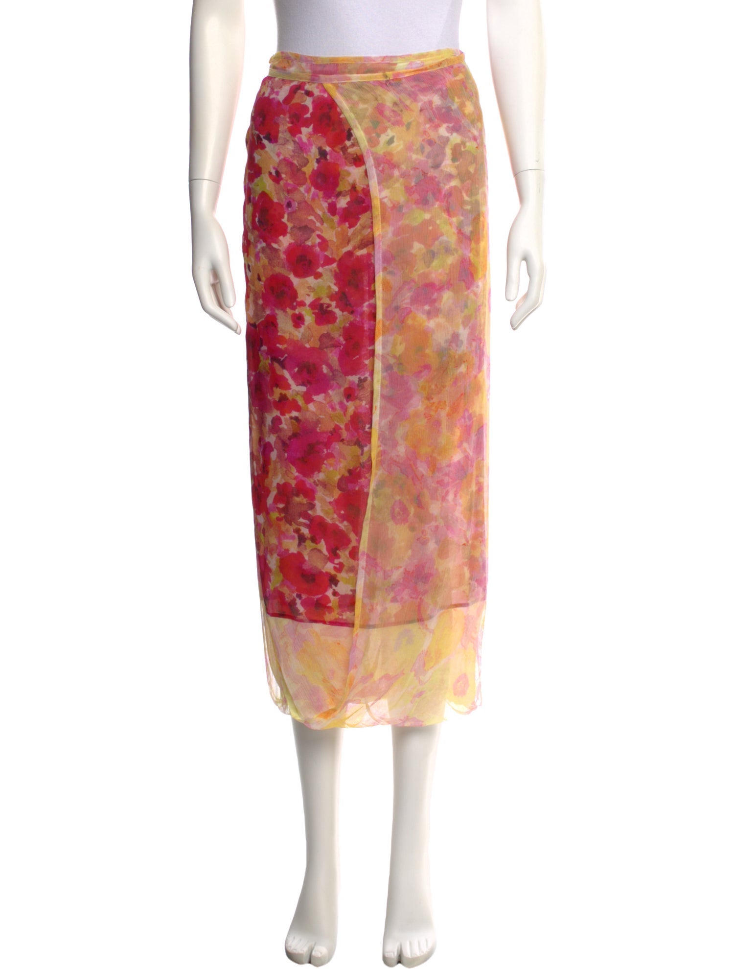 Dries Van Noten Silk Midi Length Skirt w/ Tags