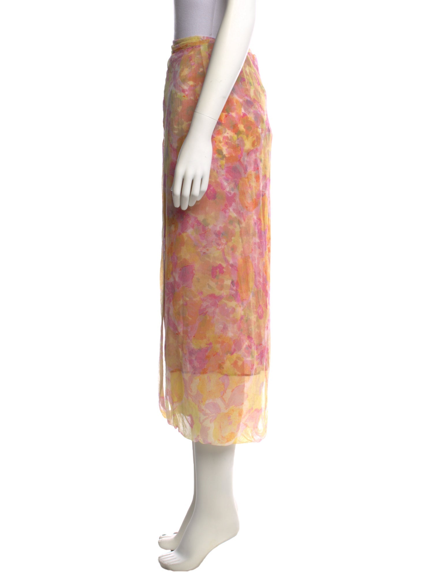 Dries Van Noten Silk Midi Length Skirt w/ Tags