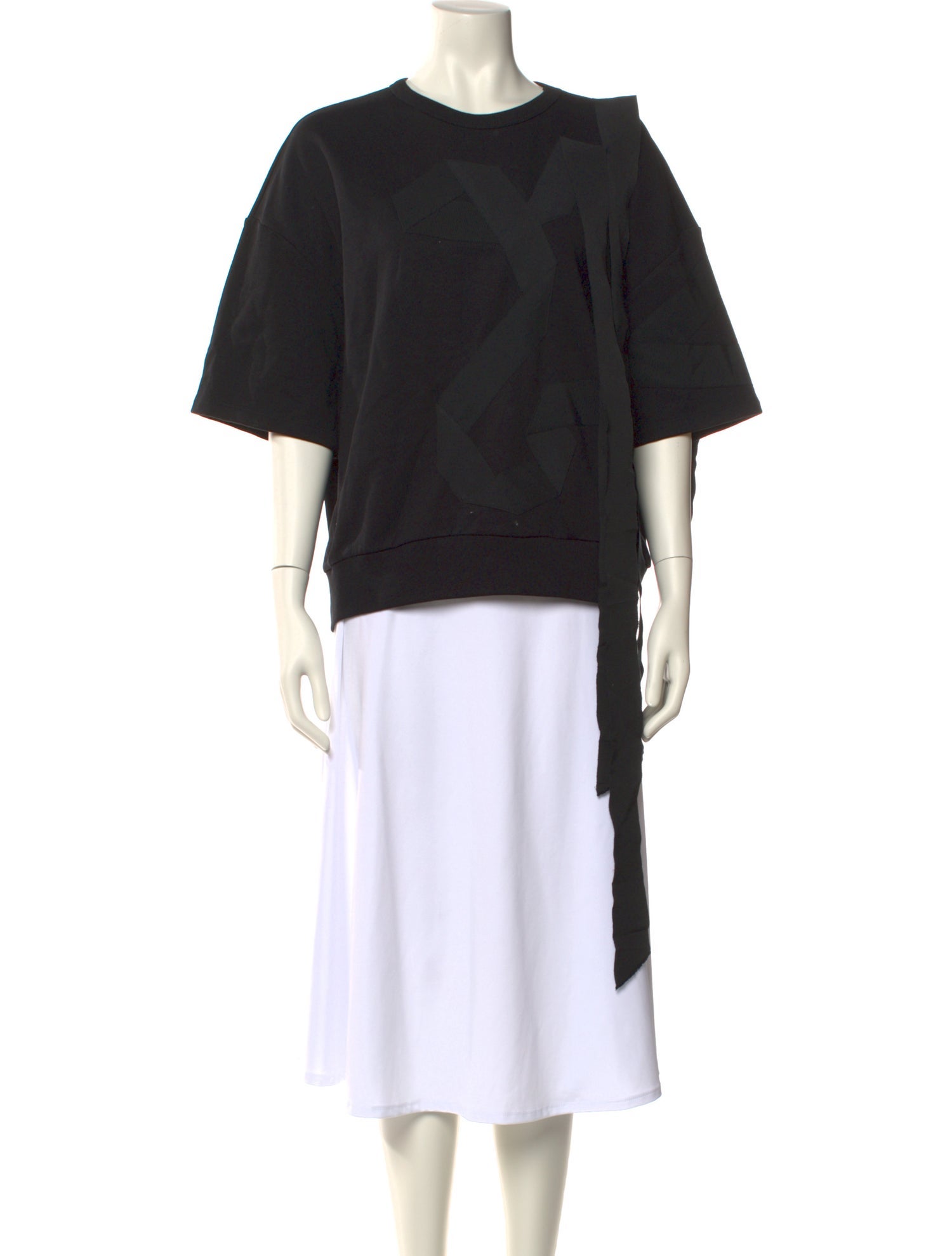 Dries Van Noten Crew Neck Three-Quarter Sleeve Sweatshirt