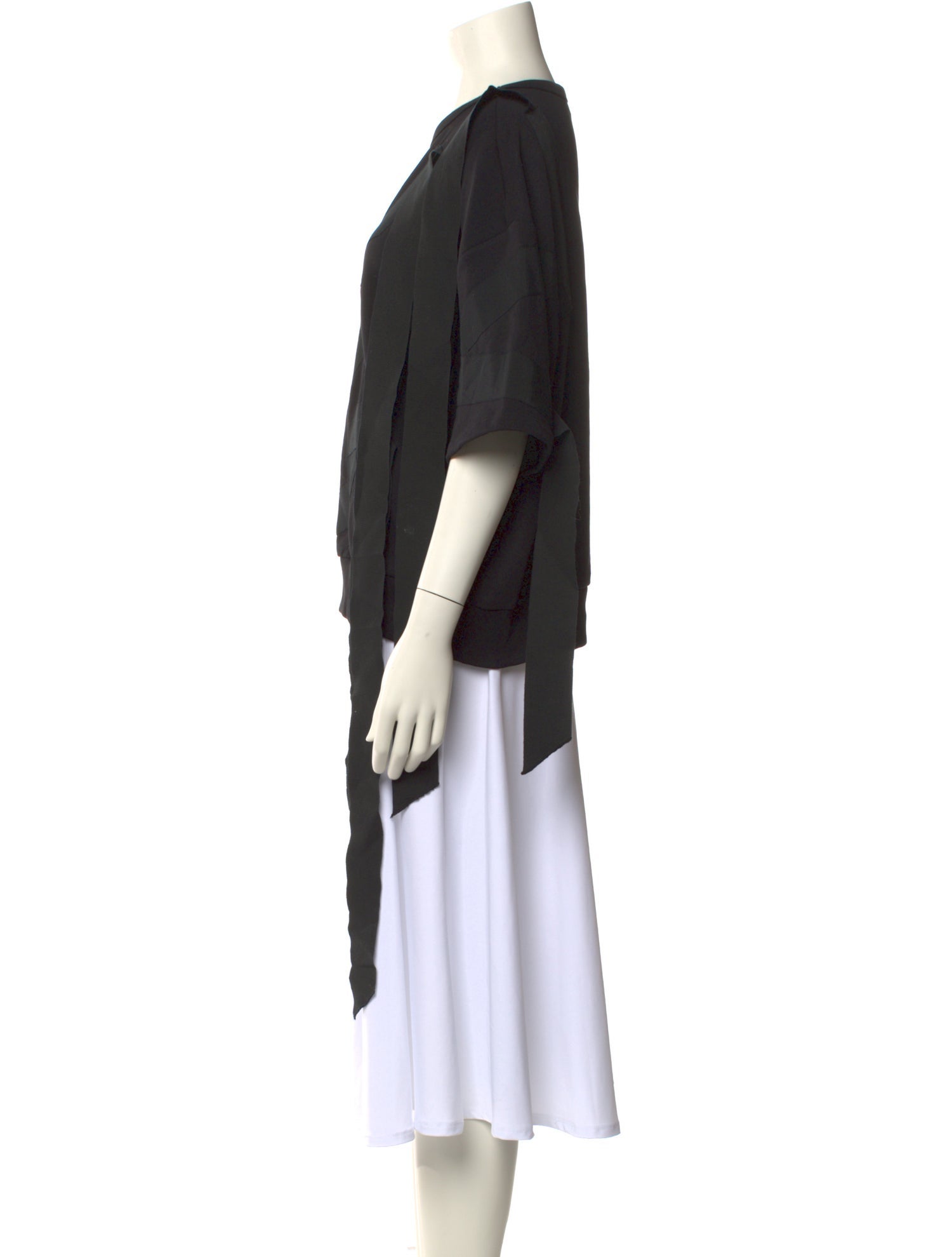 Dries Van Noten Crew Neck Three-Quarter Sleeve Sweatshirt