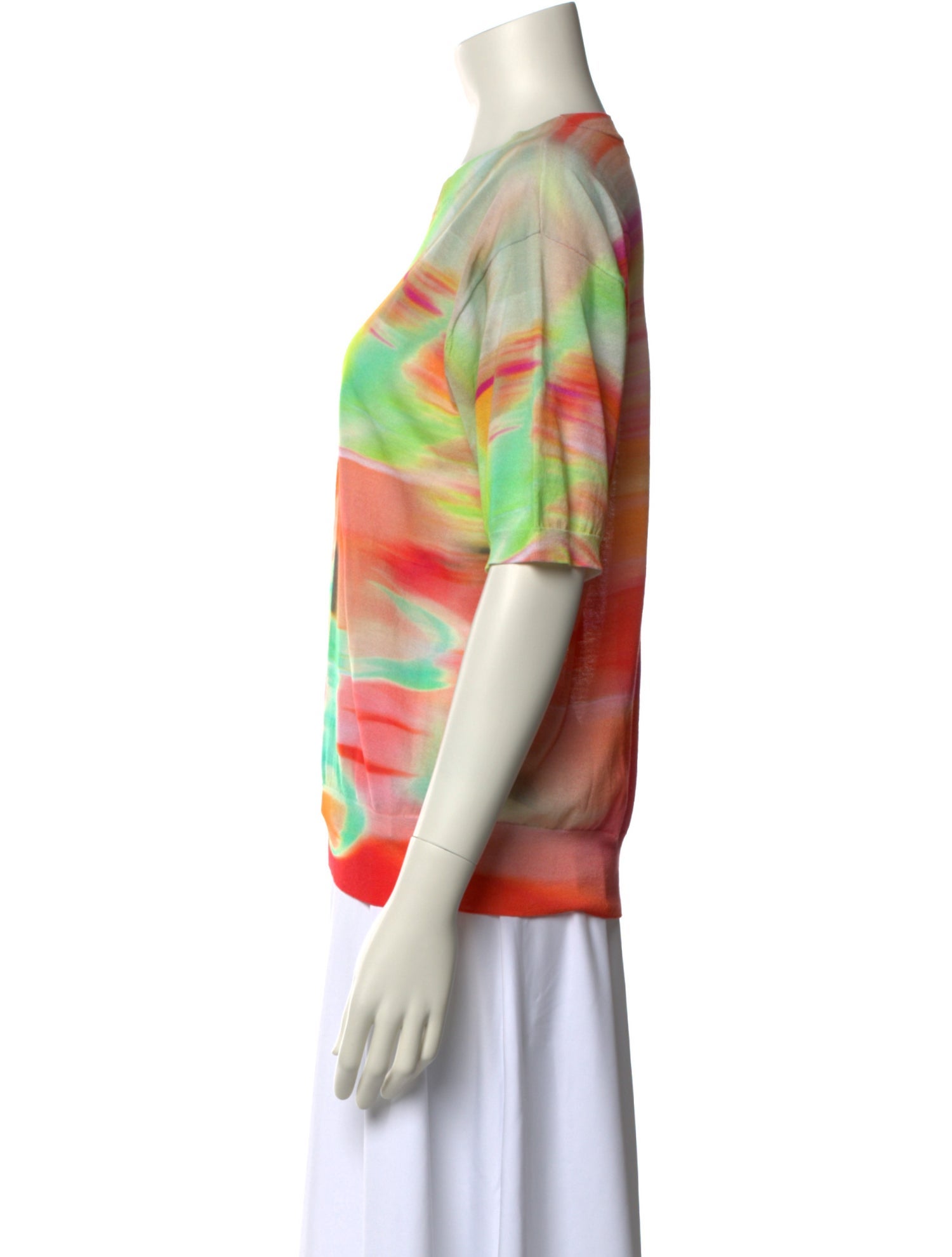 Dries Van Noten Tie-Dye Print Crew Neck T-Shirt