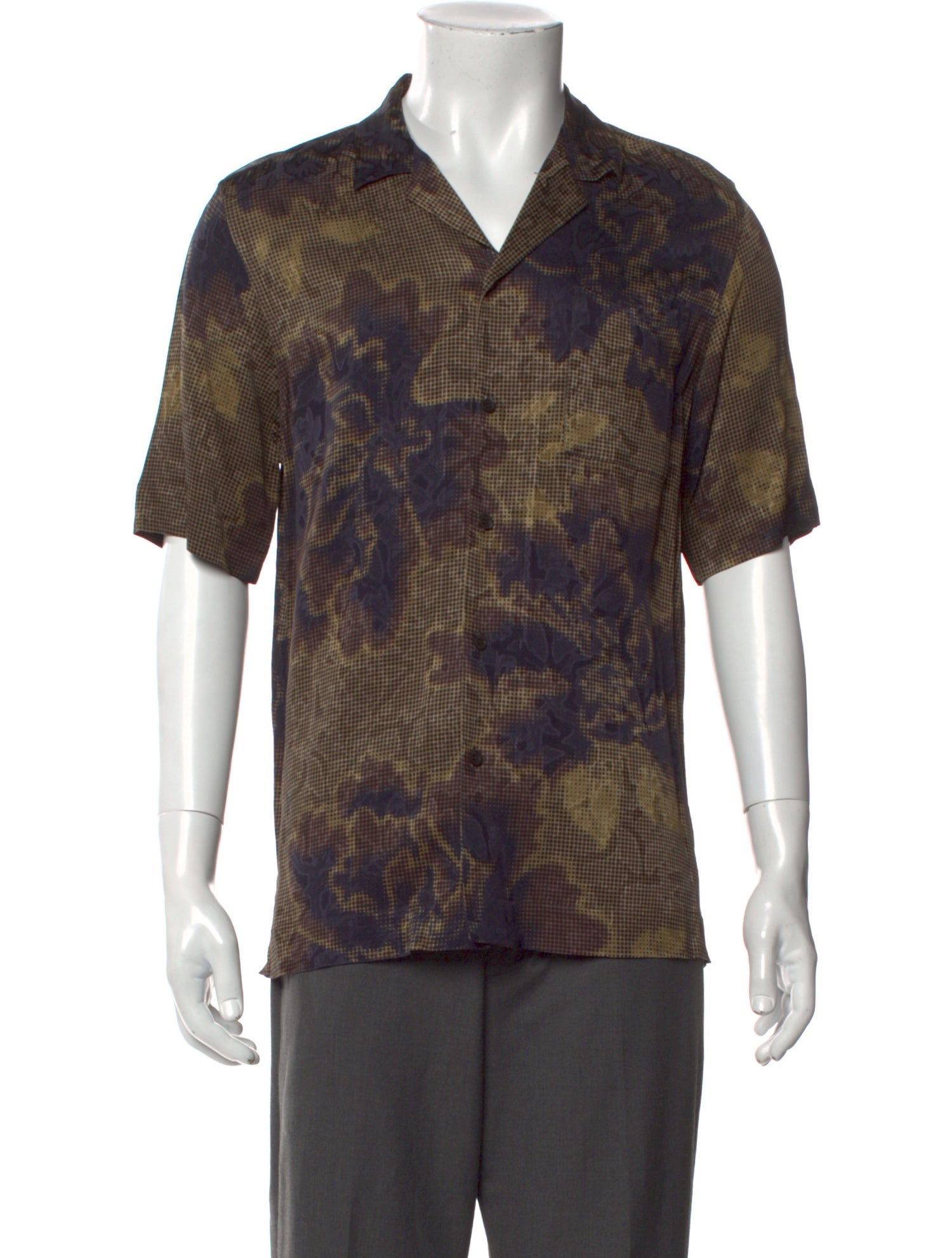 Dries Van Noten Printed Short Sleeve Shirt