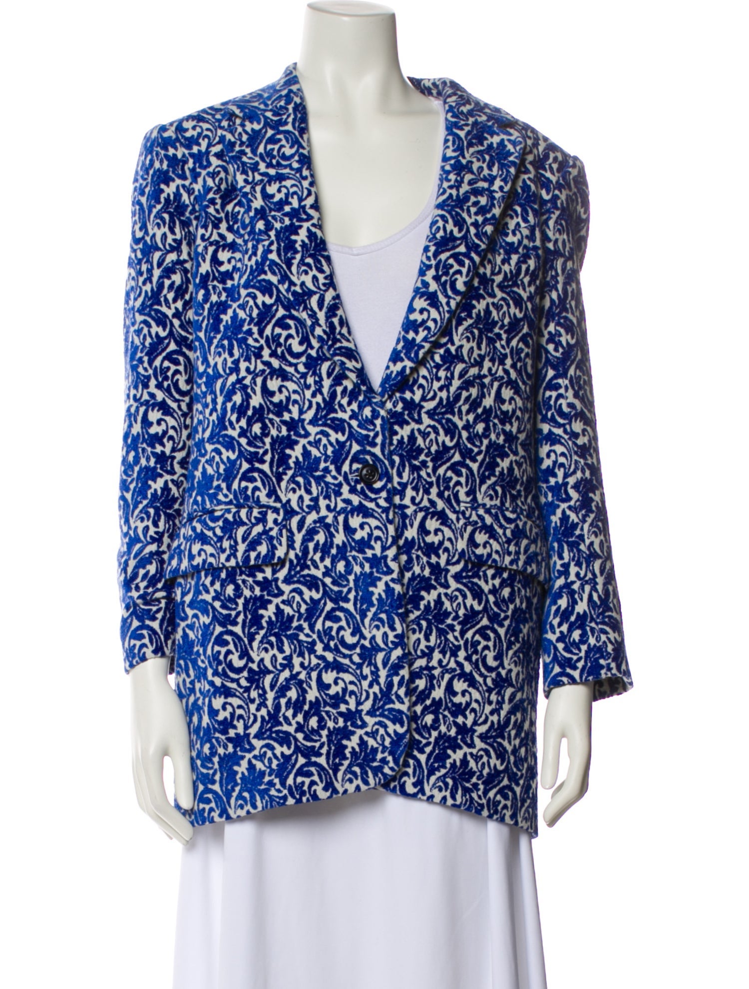 Dries Van Noten Floral Print Blazer