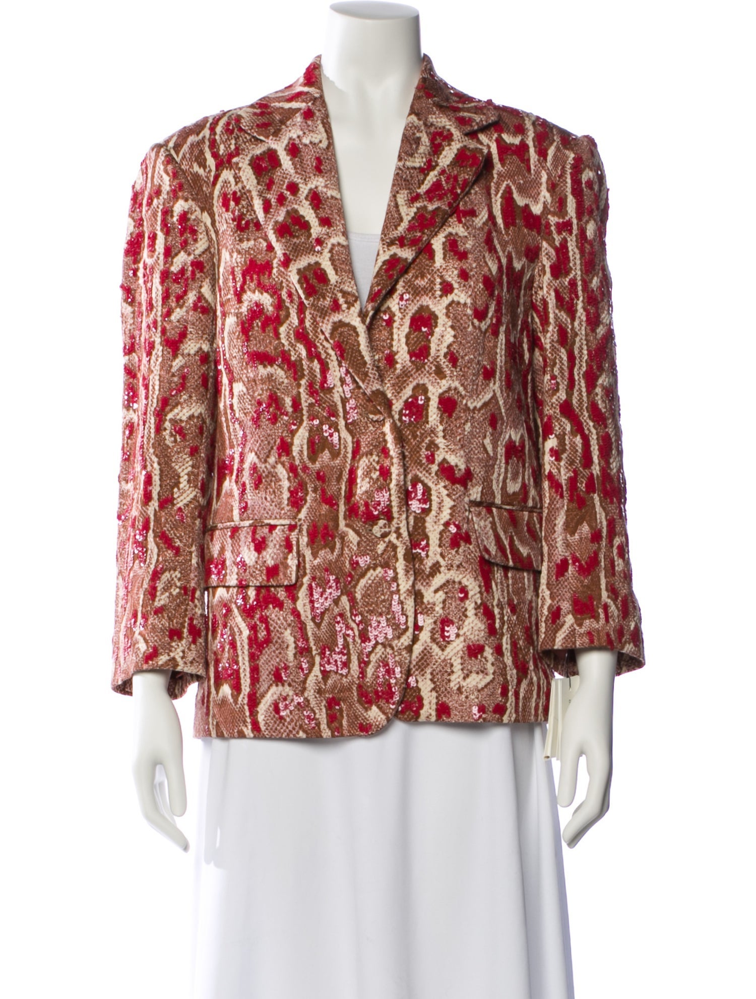 Dries Van Noten Animal Print Blazer