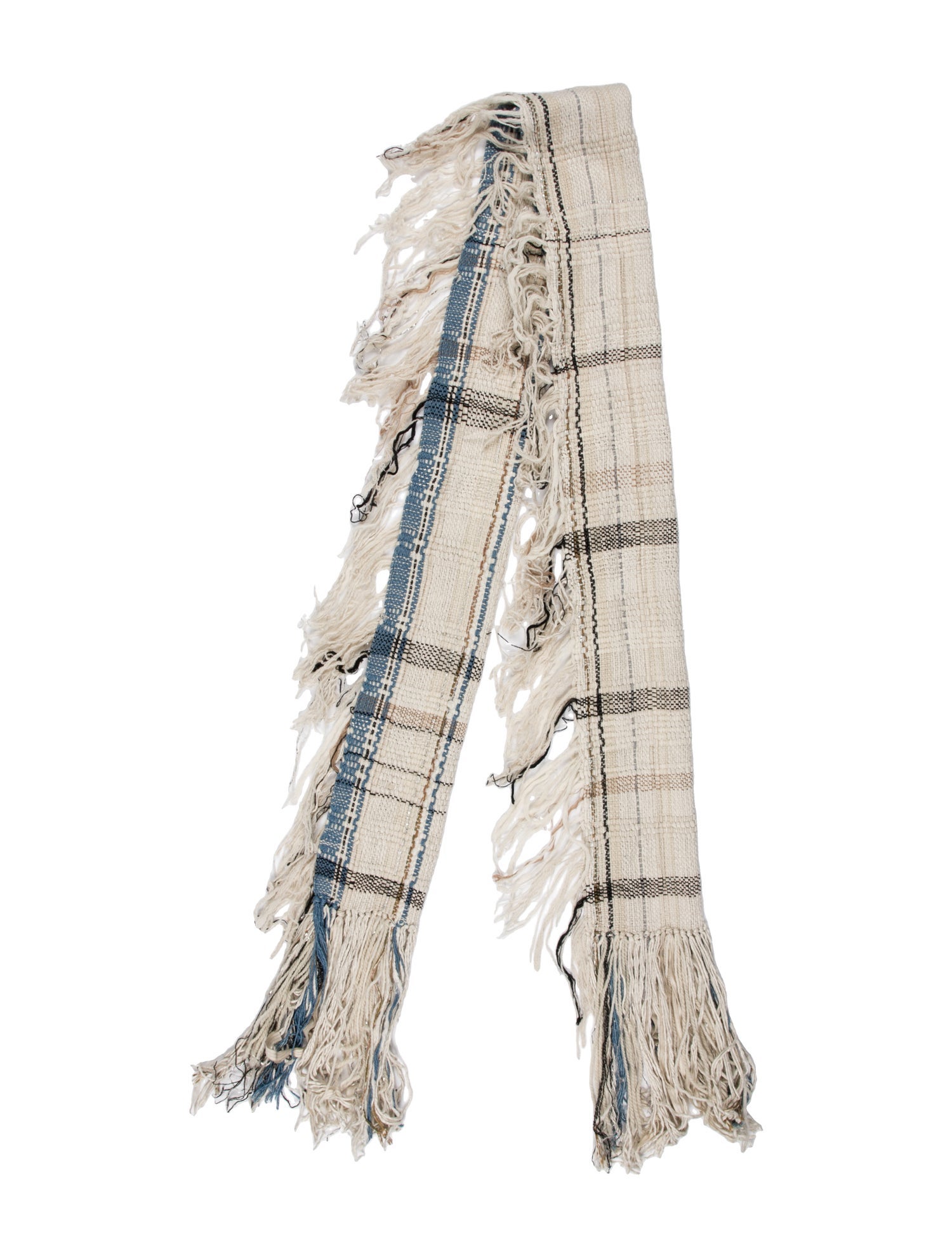 Dries Van Noten Silk Plaid Print Scarf