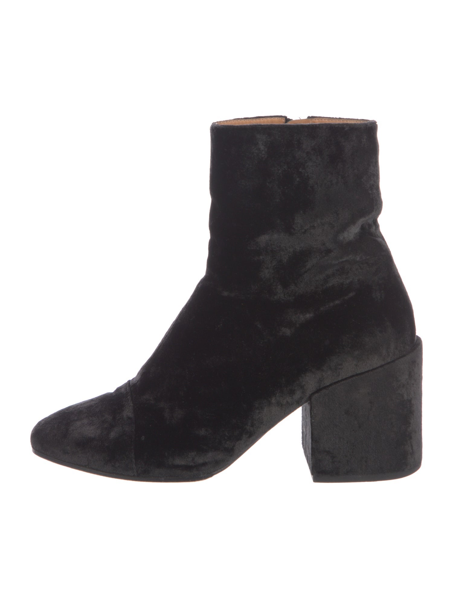 Dries Van Noten Velvet Boots