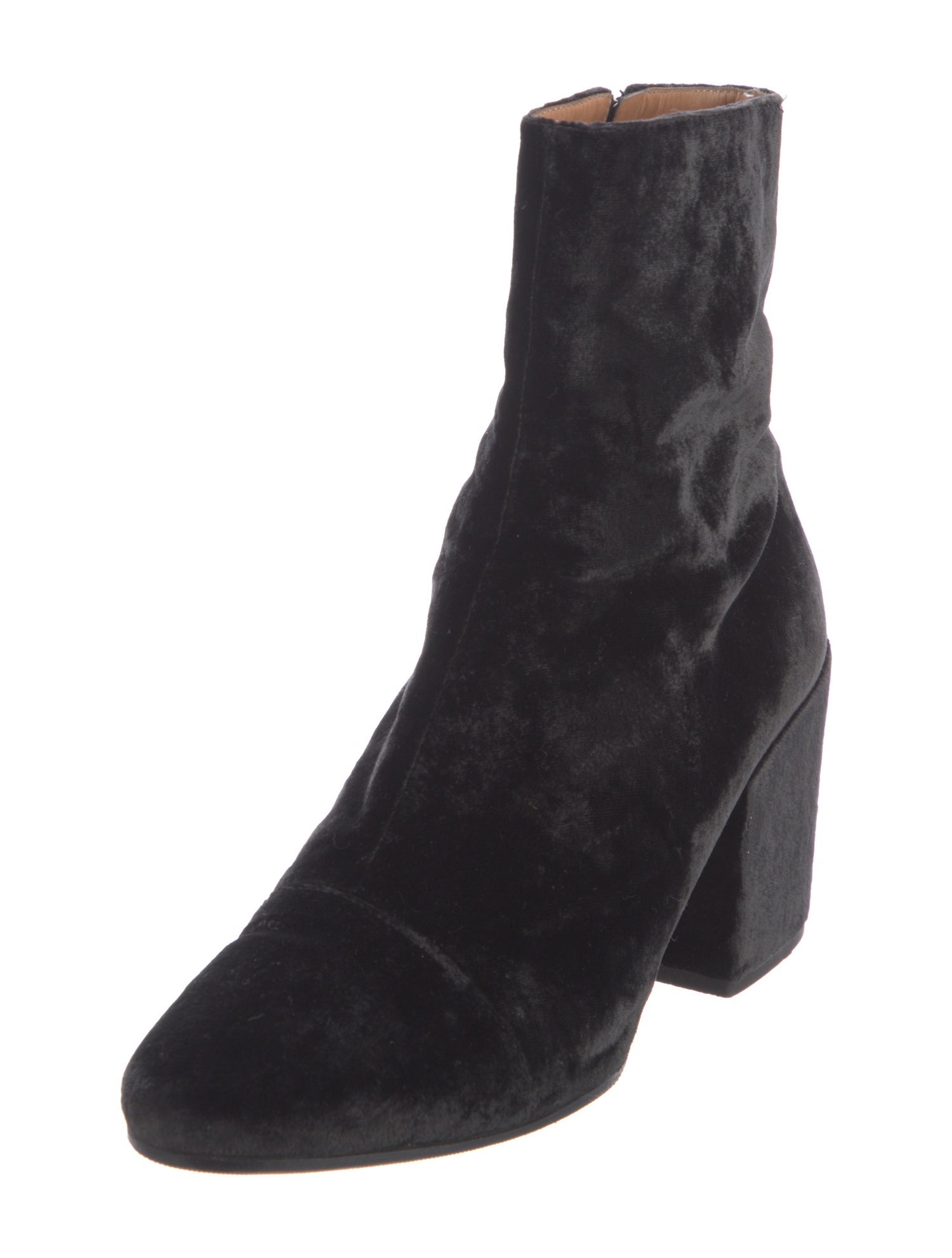 Dries Van Noten Velvet Boots