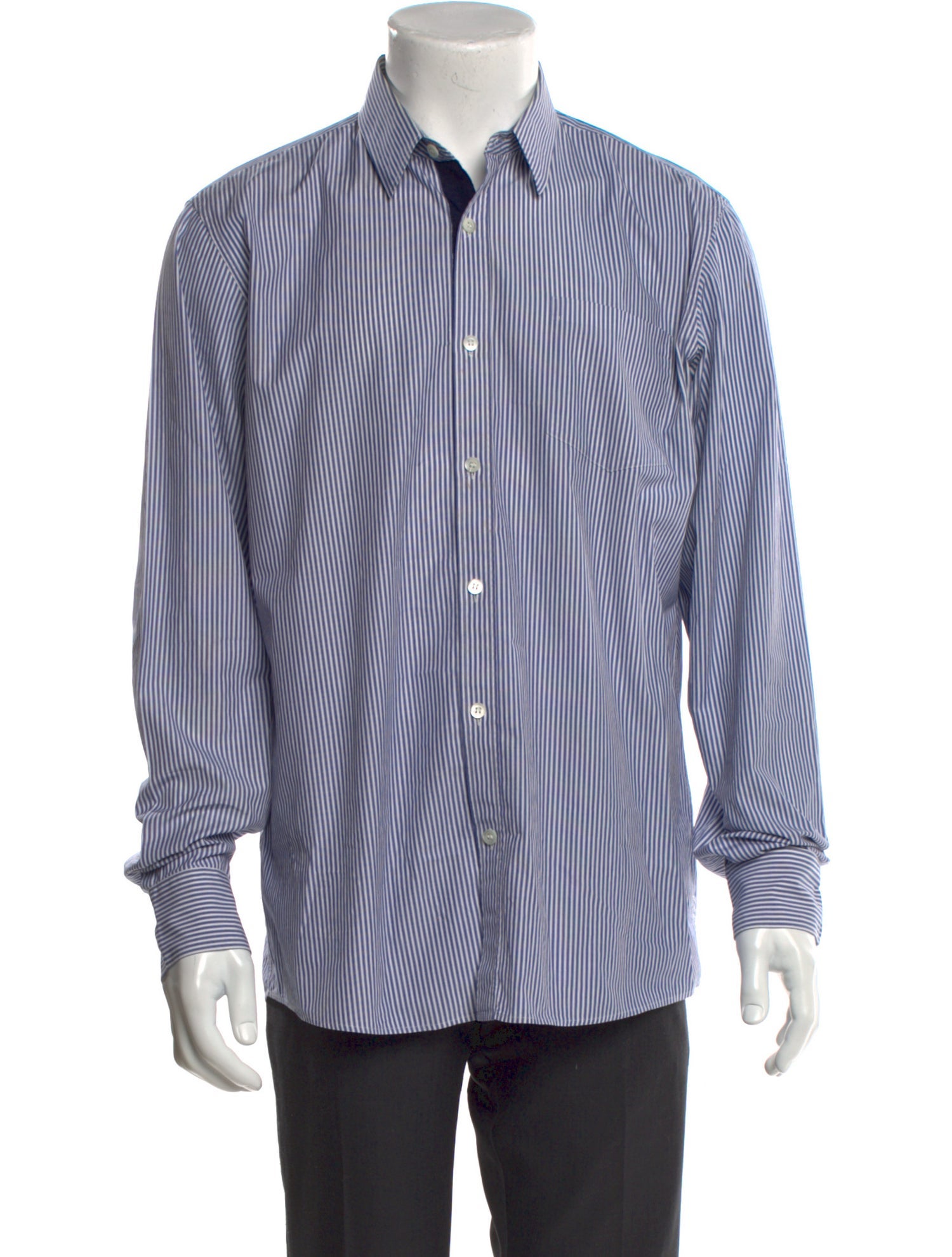 Dries Van Noten Striped Long Sleeve Shirt