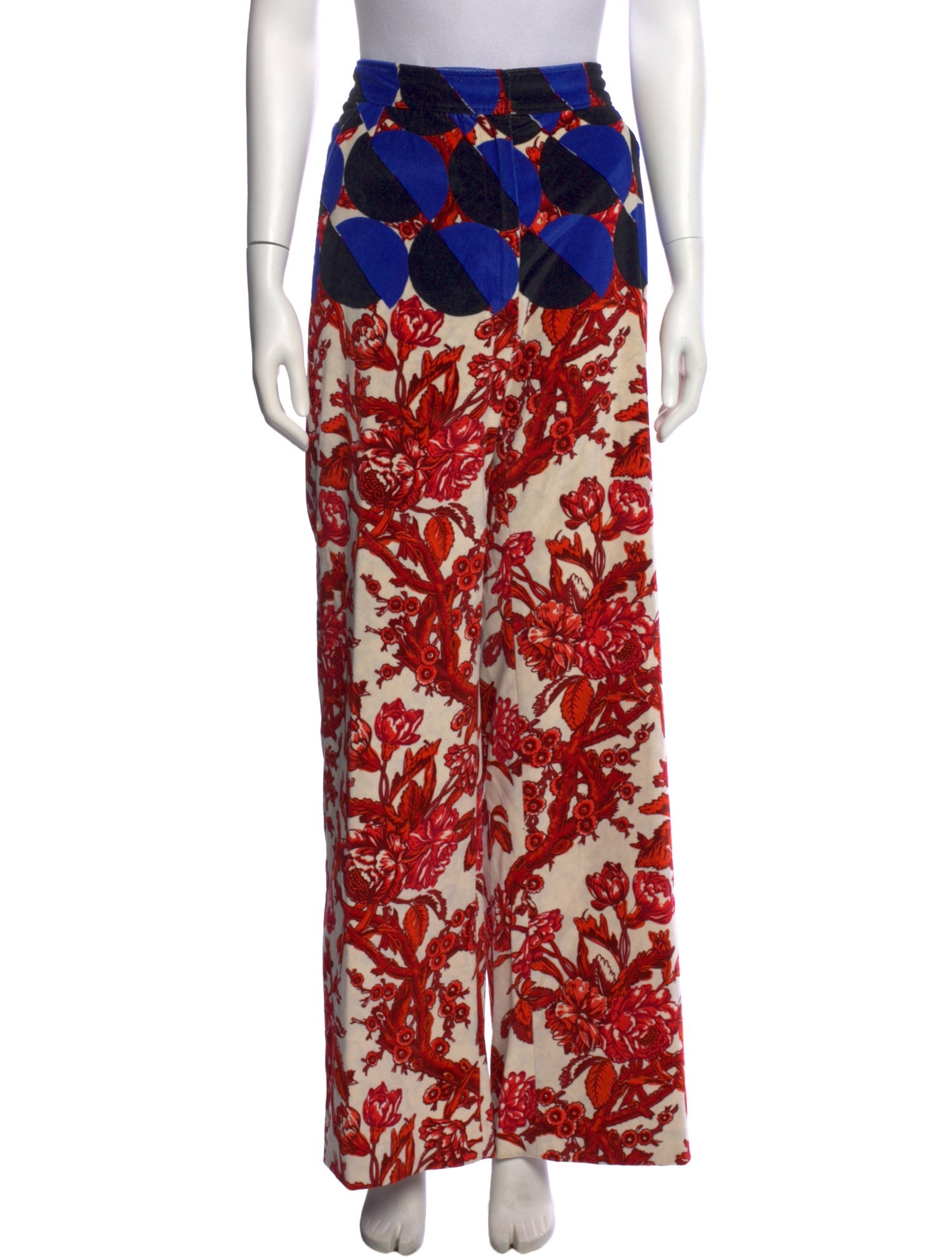 Dries Van Noten Printed Wide Leg Pants