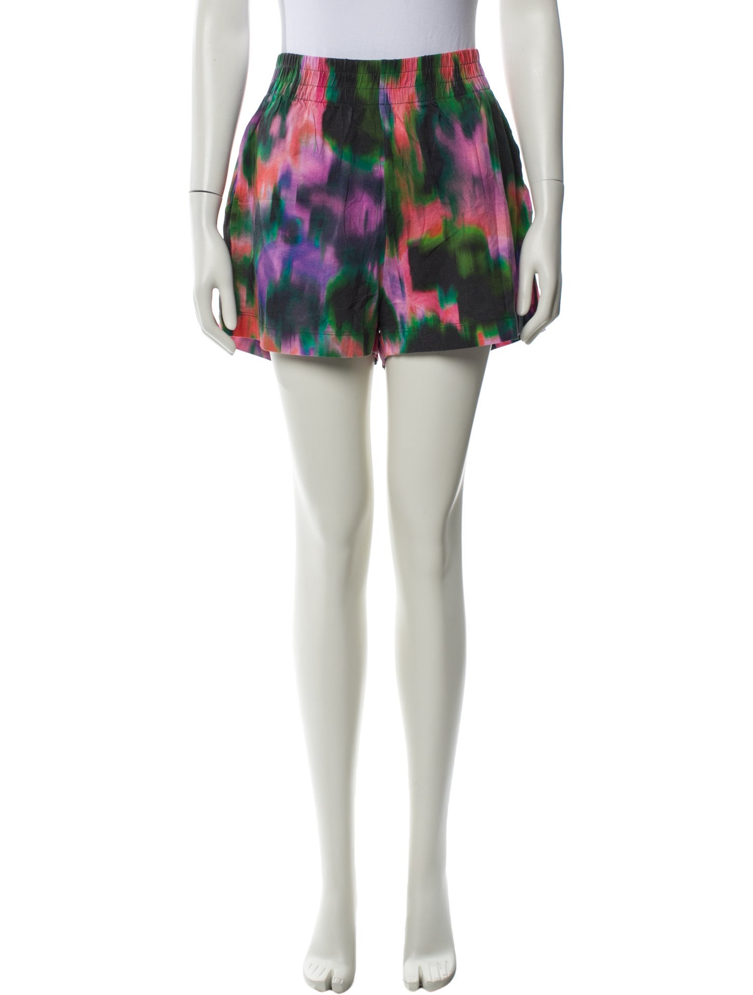 Dries Van Noten Tie-Dye Print Mini Shorts