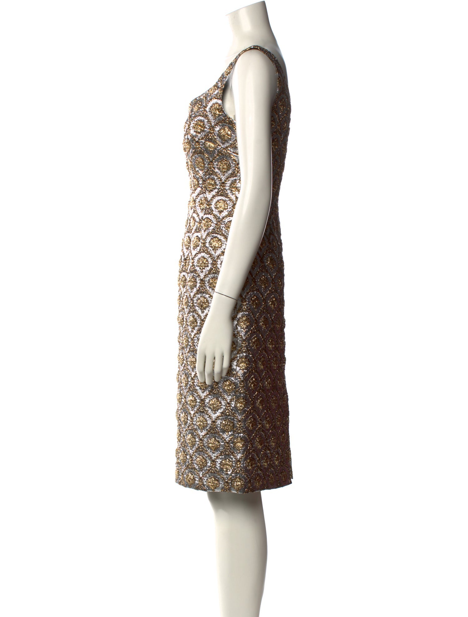 Dries Van Noten Printed Knee-Length Dress