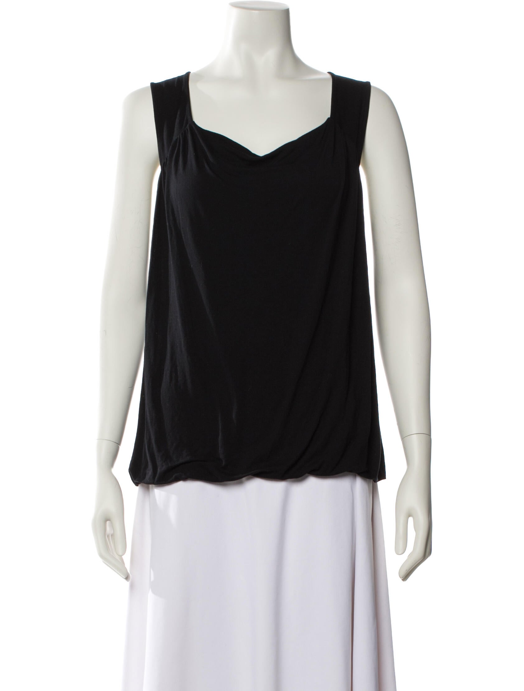 Dries Van Noten Cowl Neck Sleeveless Top