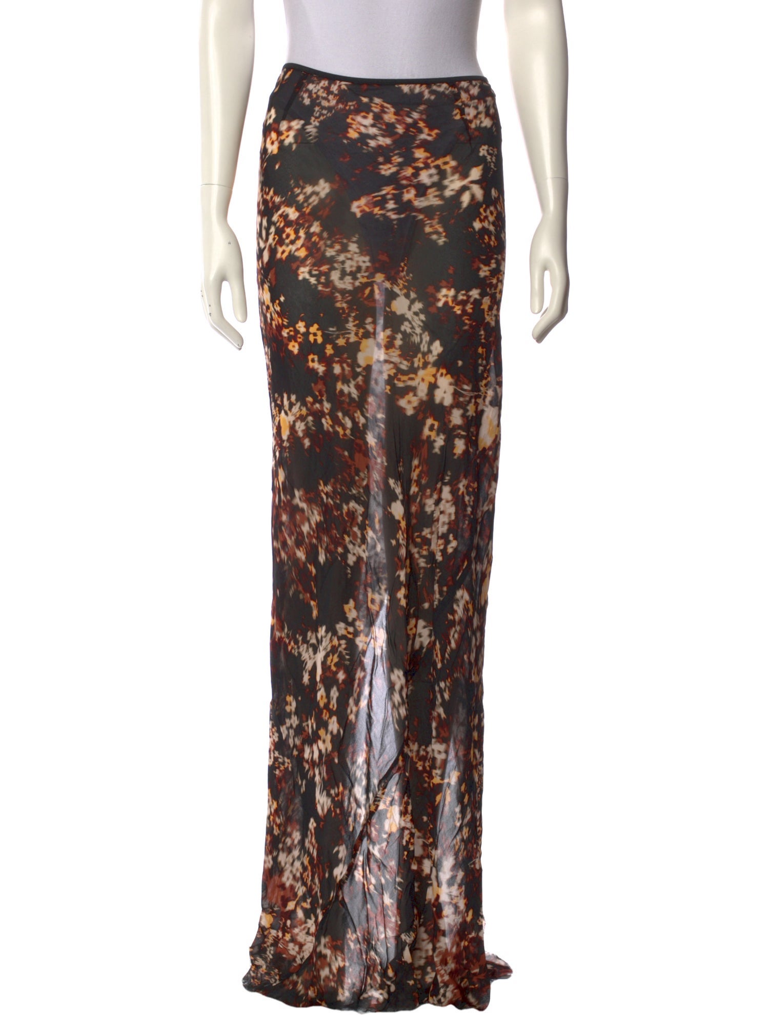 Dries Van Noten Printed Long Skirt