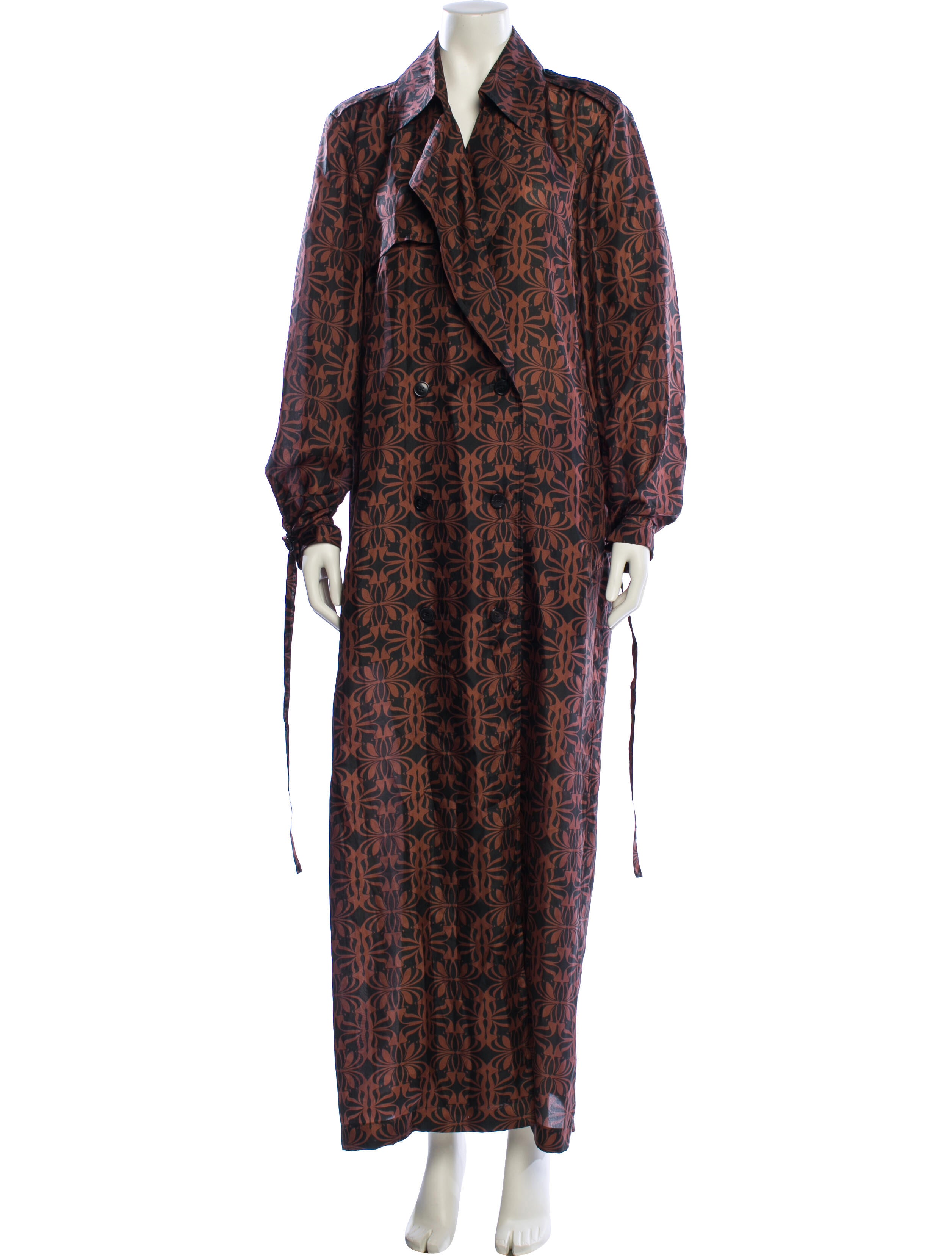Dries Van Noten Silk Printed Coat w/ Tags