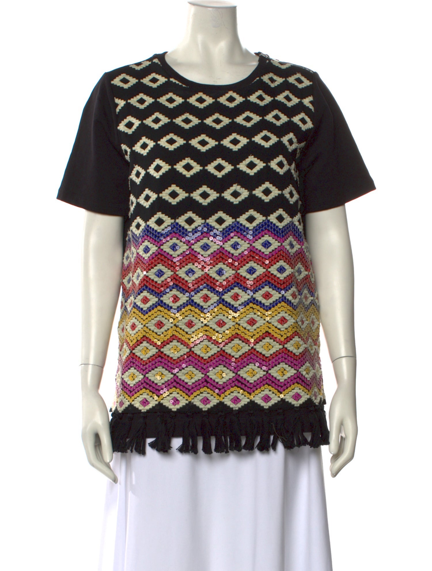 Dries Van Noten Printed Crew Neck T-Shirt