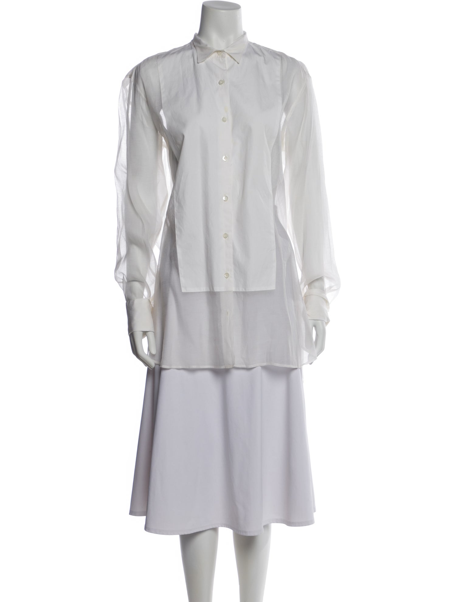 Dries Van Noten Mock Neck Long Sleeve Tunic