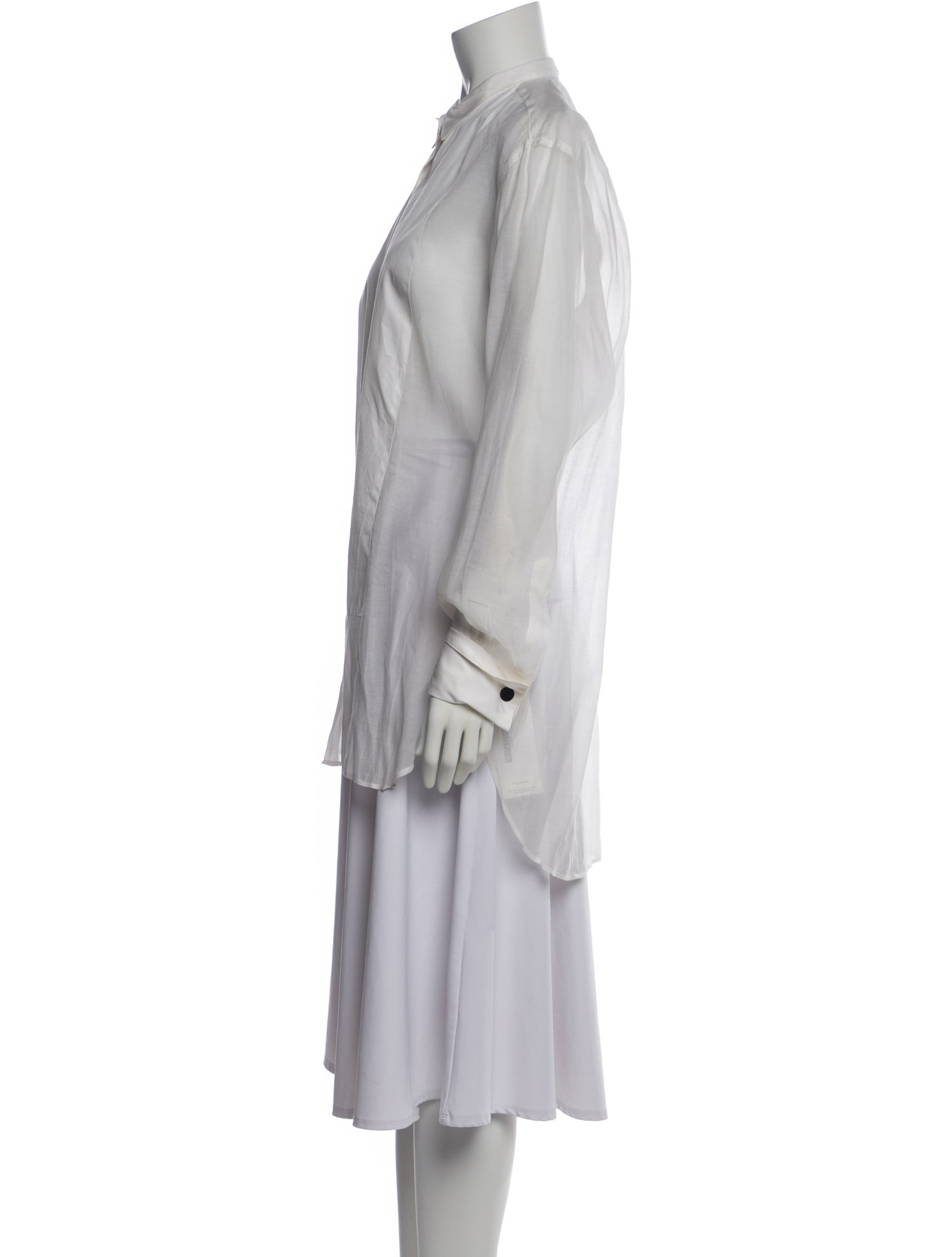 Dries Van Noten Mock Neck Long Sleeve Tunic