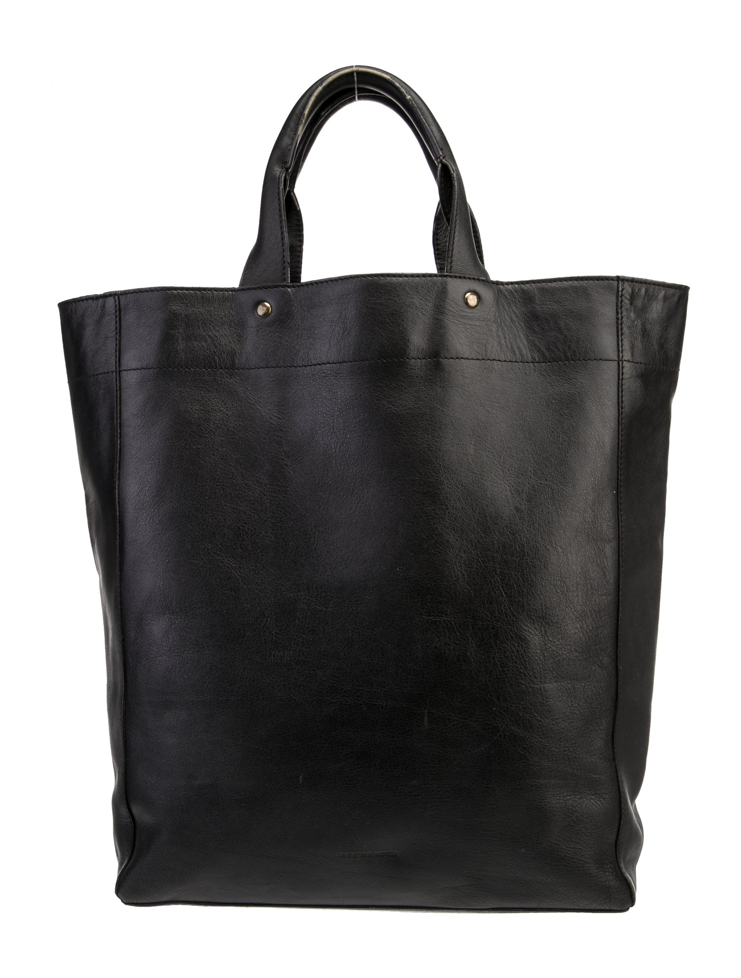 Dries Van Noten Leather Top Handle Bag