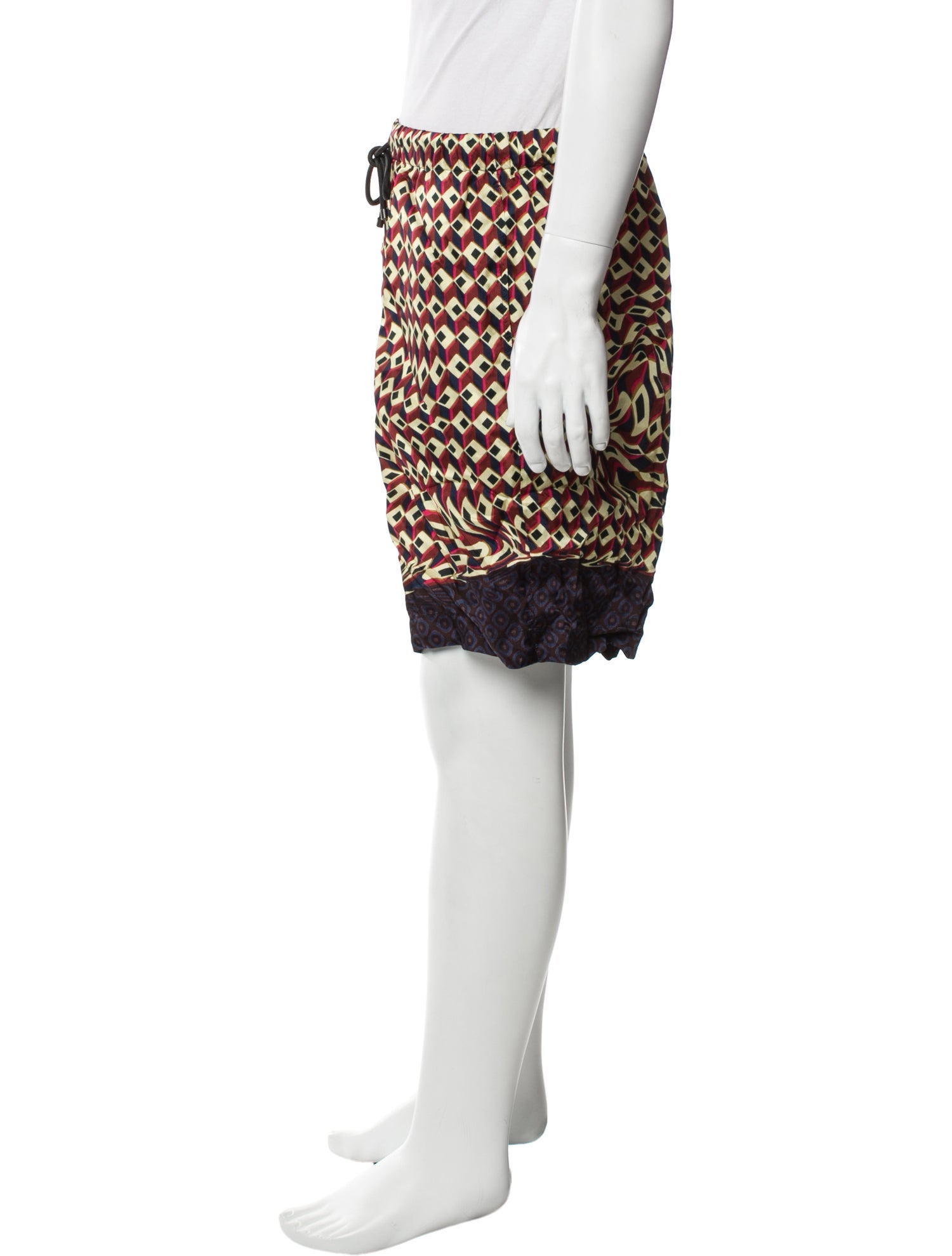 Dries Van Noten Printed Flat Front Shorts w/ Tags