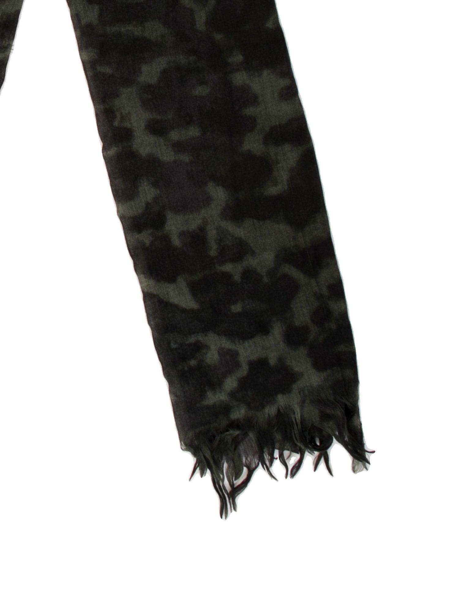 Dries Van Noten Cashmere Animal Print Scarf